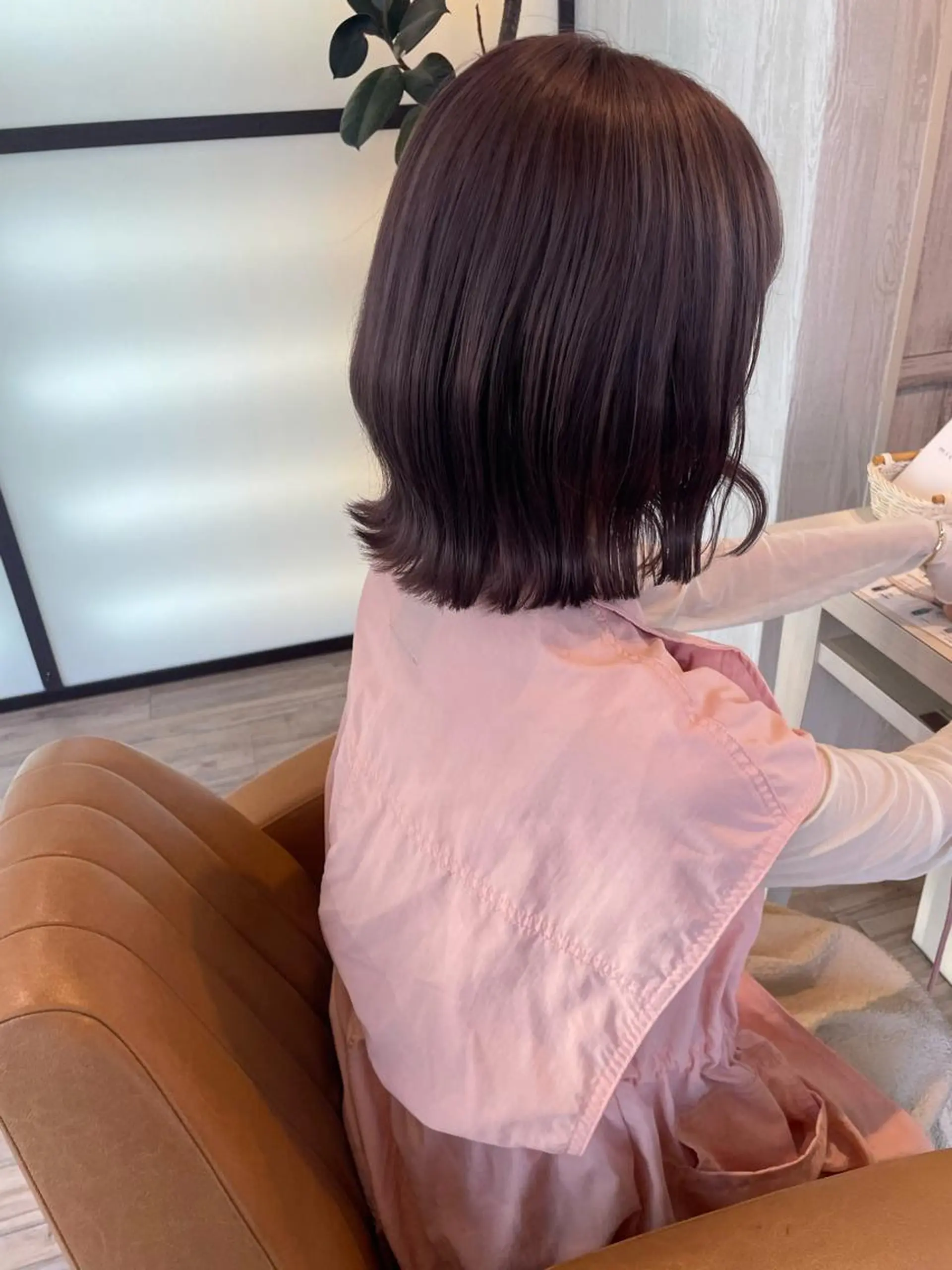 ミディアム ヘアカラー ボブカットモデル/パ ーマ/harunaのヘアスタイル