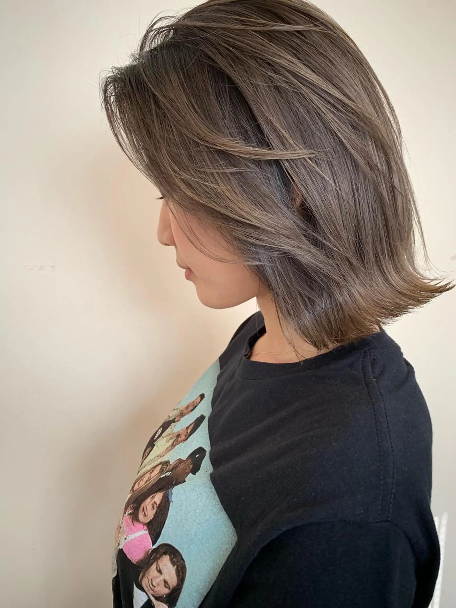 ミディアム カラー ハイライトカラー ハイライト 髪質改善サロン 心斎橋ARCHEのヘアスタイル