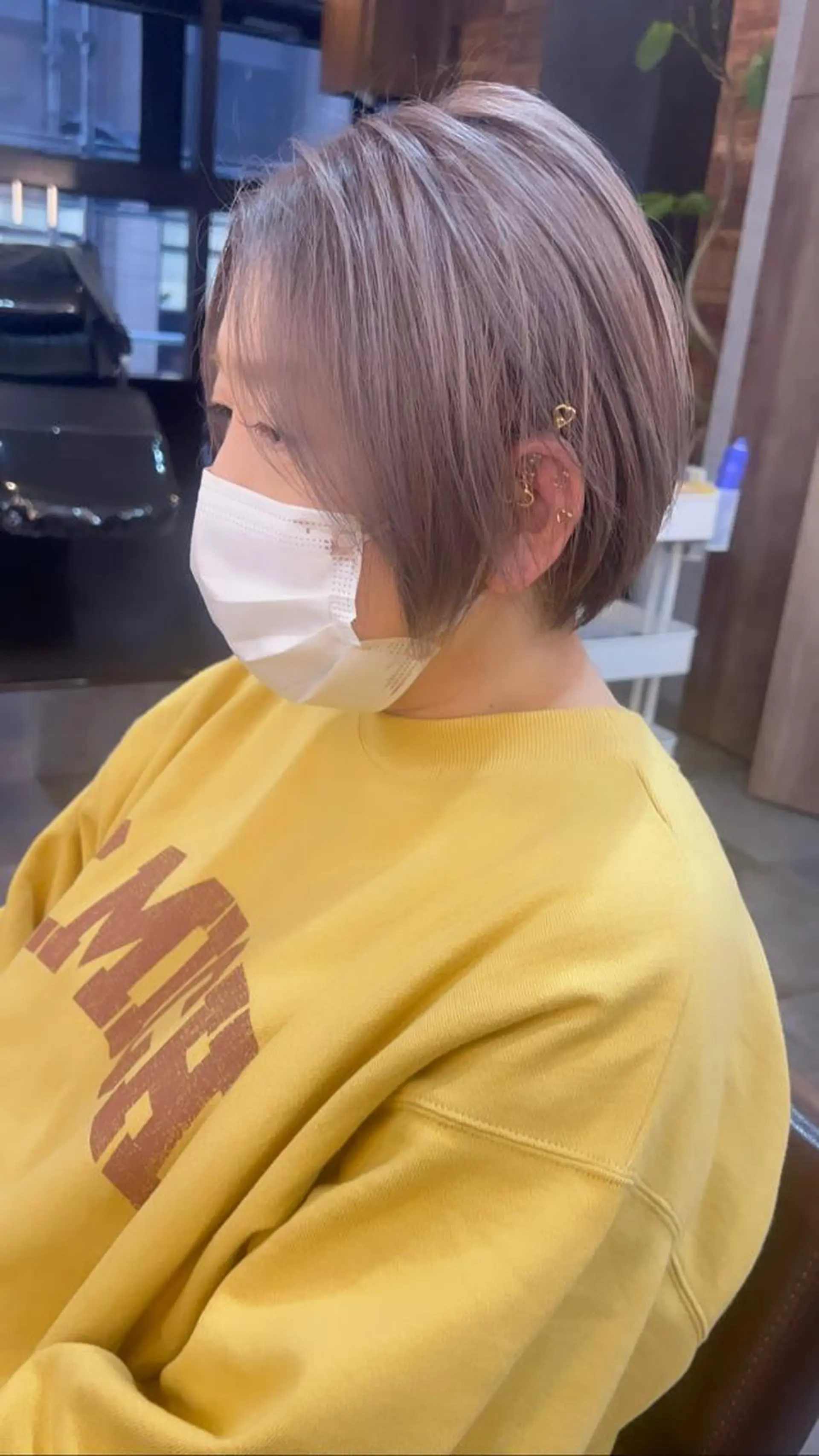 ショート ヘアカラー 心斎橋なんば 大野竜輝のヘアスタイル