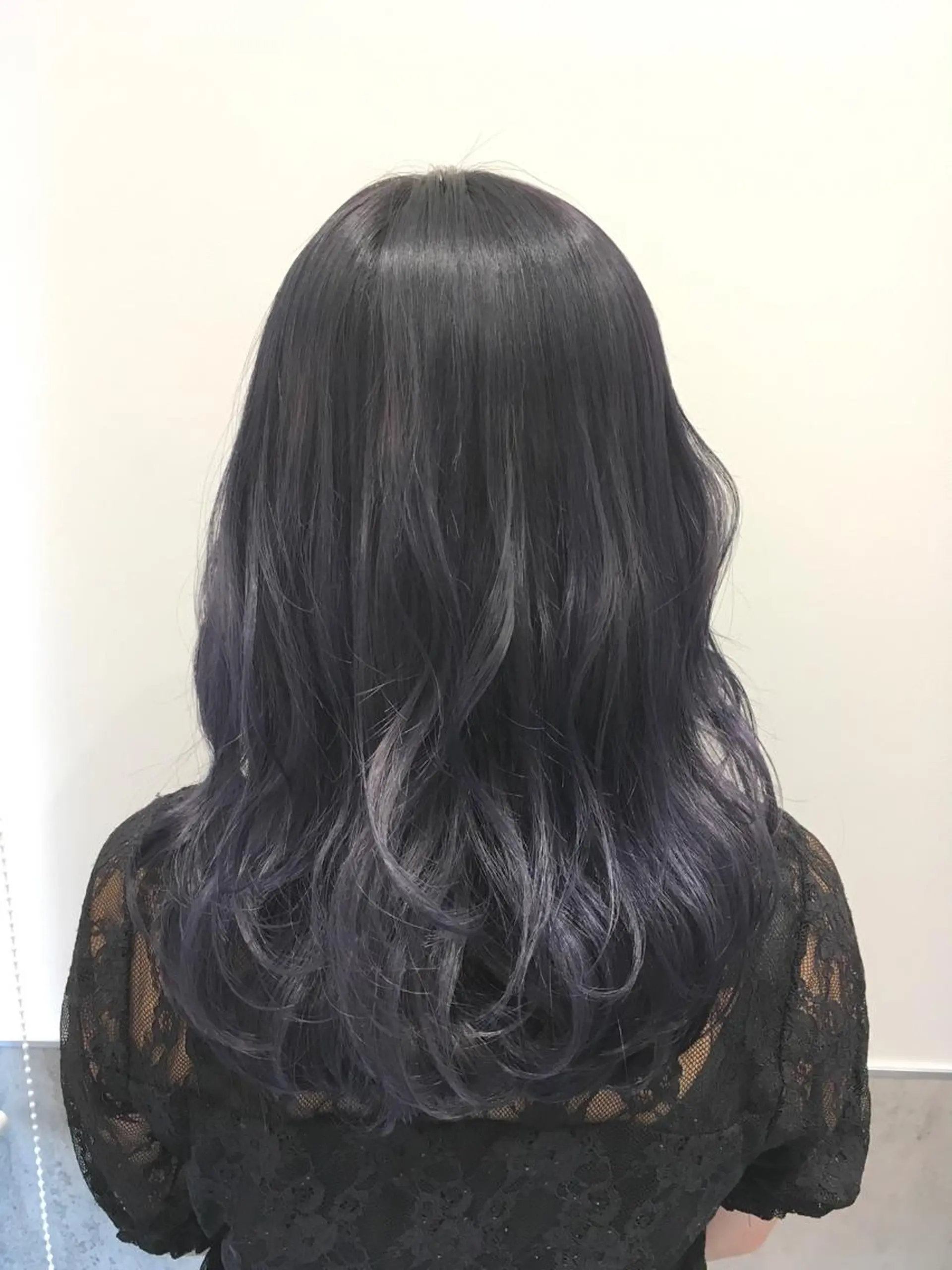 セミロング カラー グレージュ ラベンダーカラー ラベンダーグレージュ ラベンダーグレー ヘアカラー トリートメント ヘアセット yoshi ☆のヘアスタイル