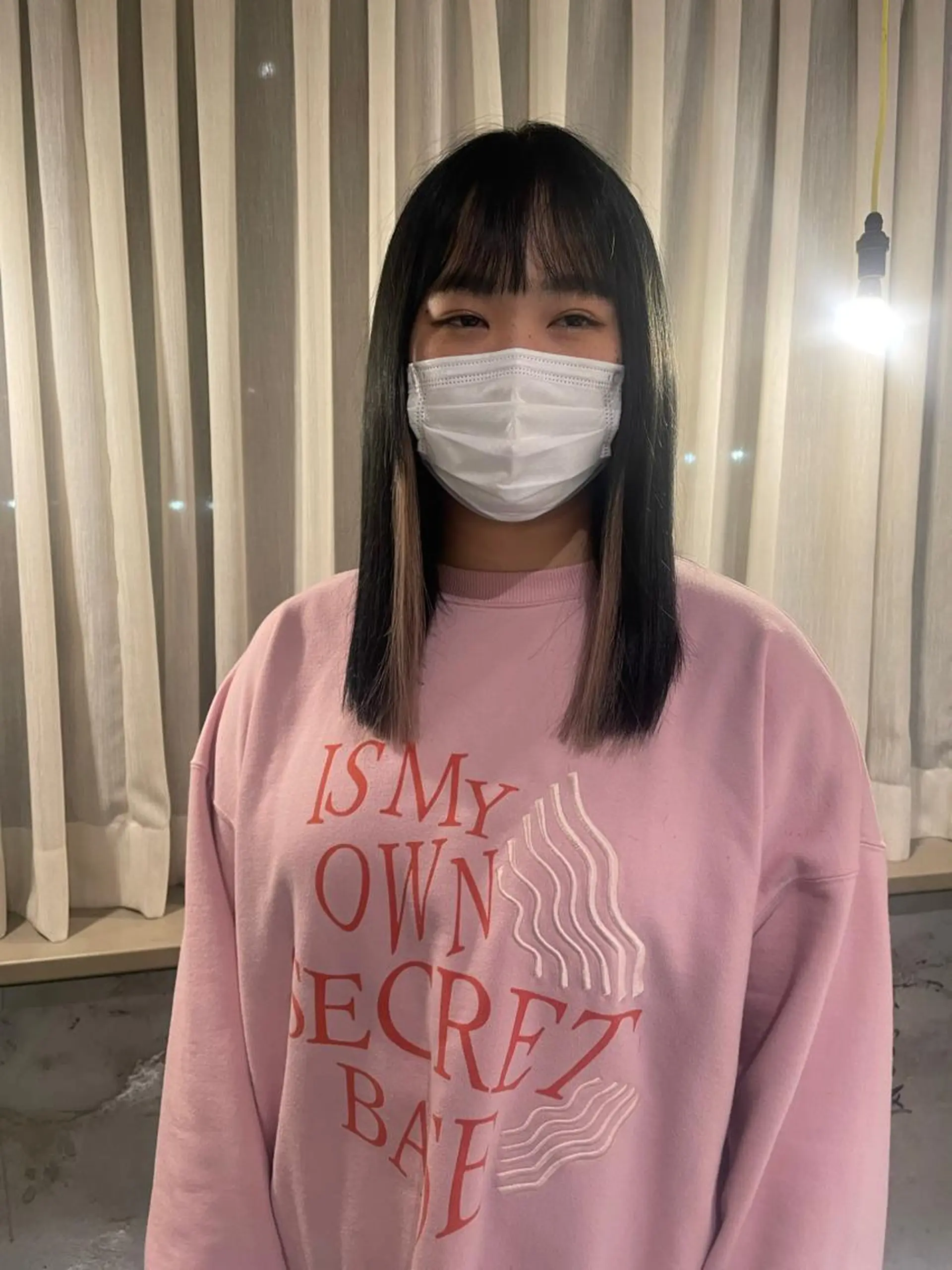 セミロング カラー エクステ 海外レイヤー /NAGISAのヘアスタイル