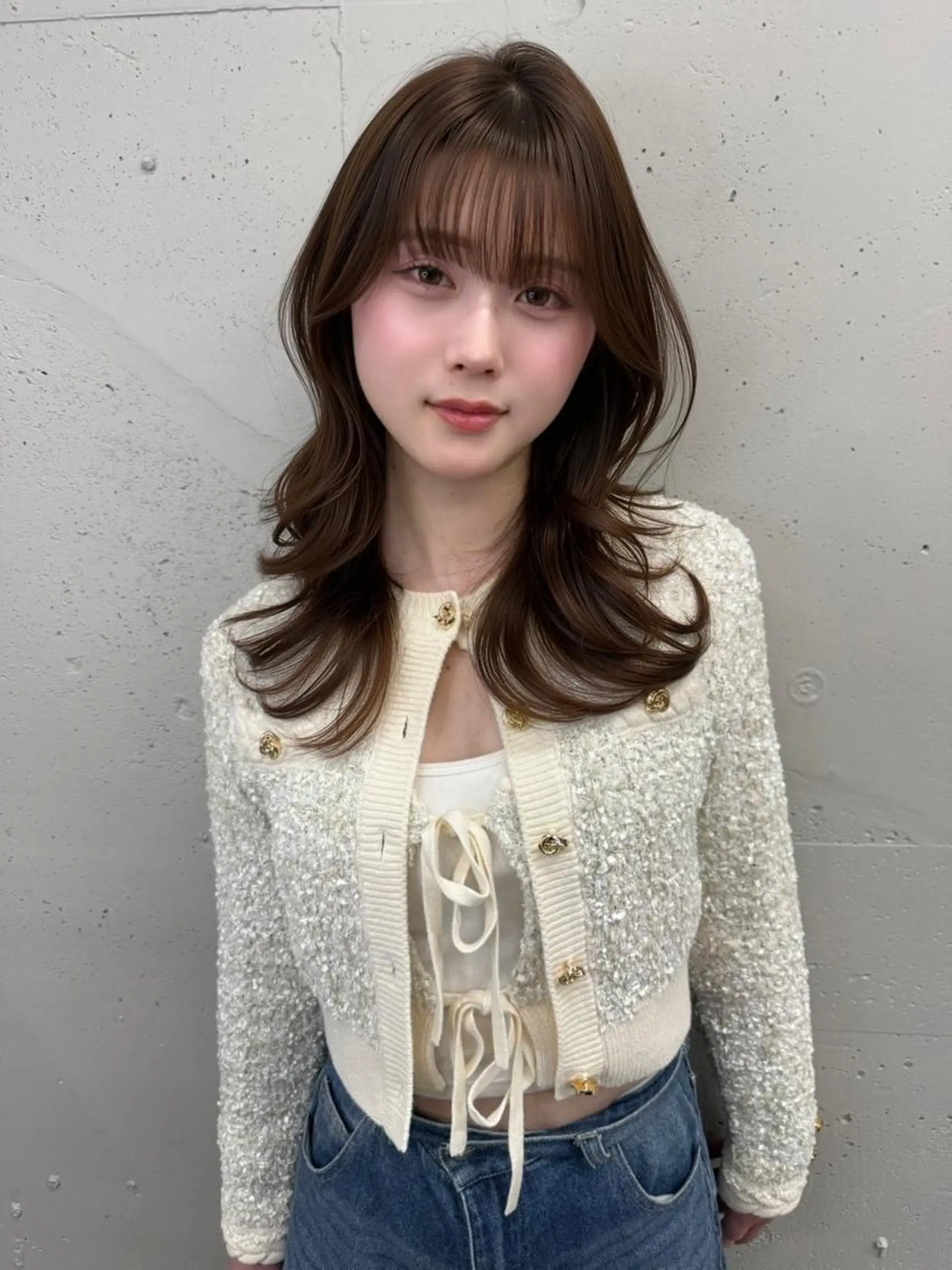 カラー セミロング ベージュカラー 透明感カラー ヘーゼル ヘアカラー トリートメント 韓国ヘア♡🇰🇷 暖色♡透明感カラー✨のヘアスタイル