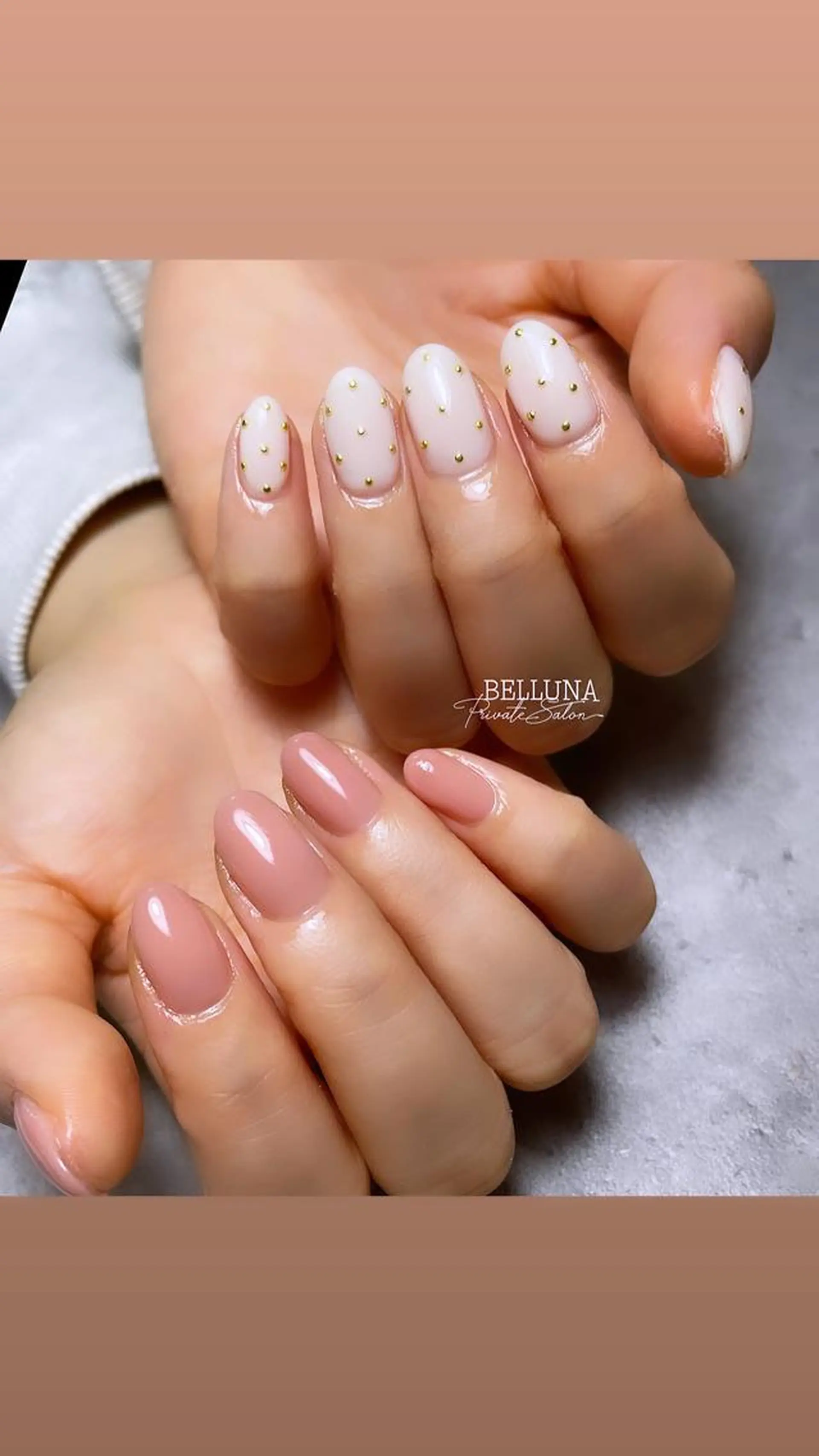 ミディアム ネイル BELLUNA Mizuki❤︎のネイルデザイン