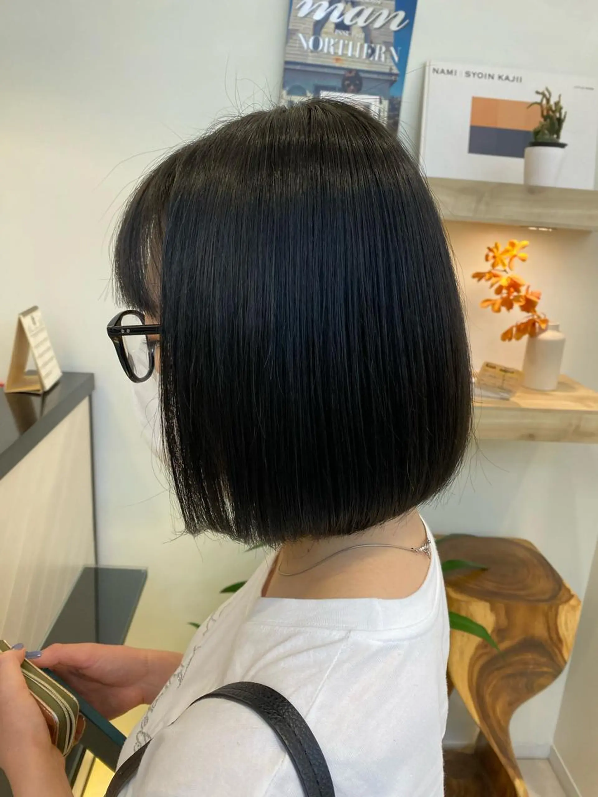 ショート ボブ コテ巻き風パーマ✨ かつみのヘアスタイル