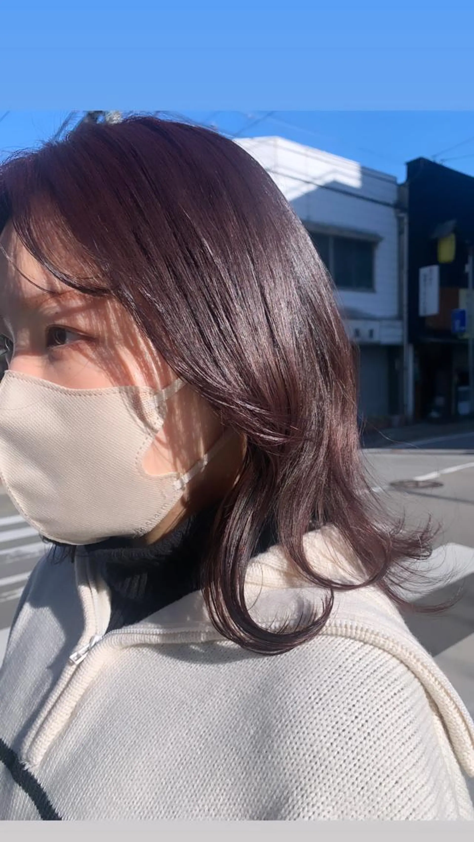 ミディアム SEAM アキホのヘアスタイル