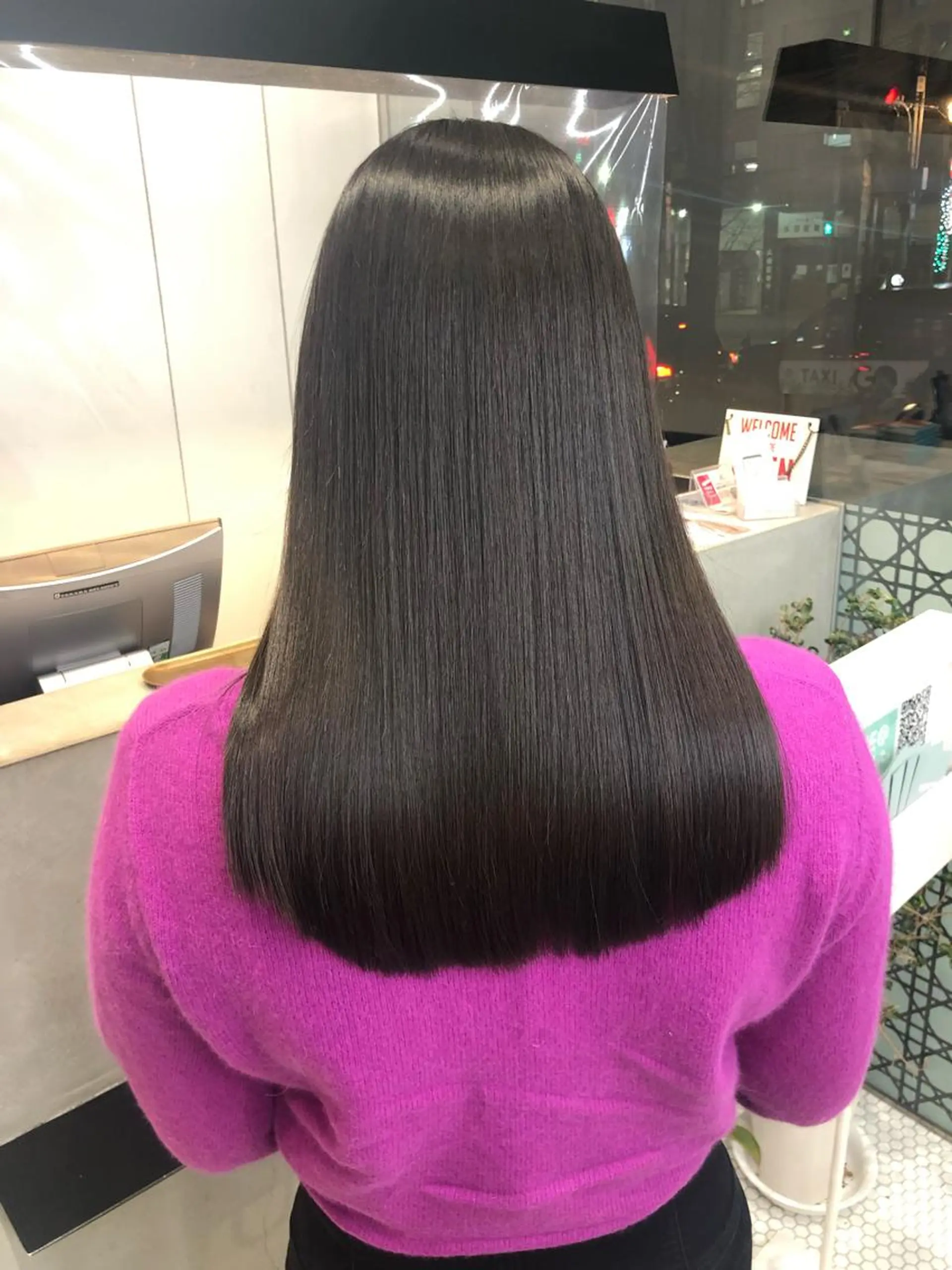 セミロング カット 縮毛矯正 トリートメント 【髪質改善特化･ 福田航洋】のヘアスタイル