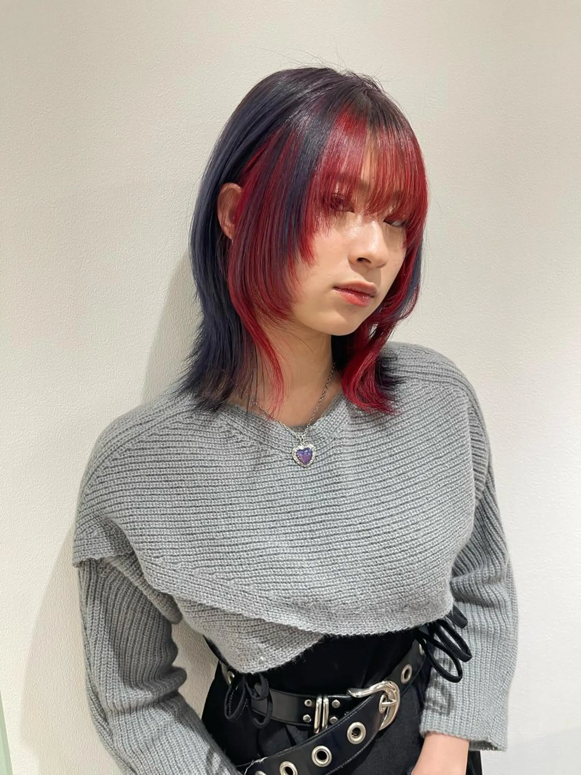 ミディアム ヘアカラー 早瀬裕之 パーマのヘアスタイル