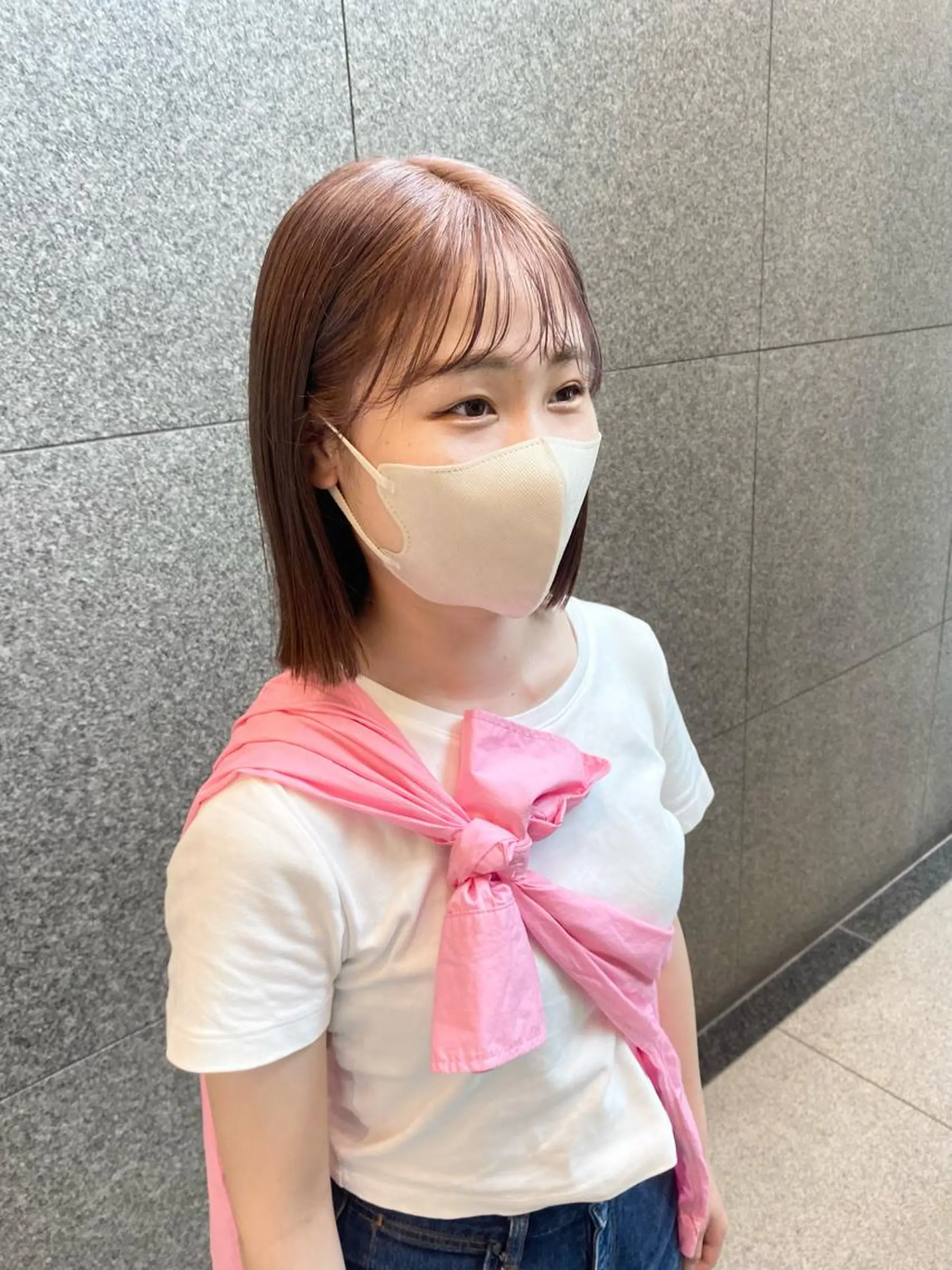 ショート デザインカラー/ボブ ブリーチカラー/ユリのヘアスタイル