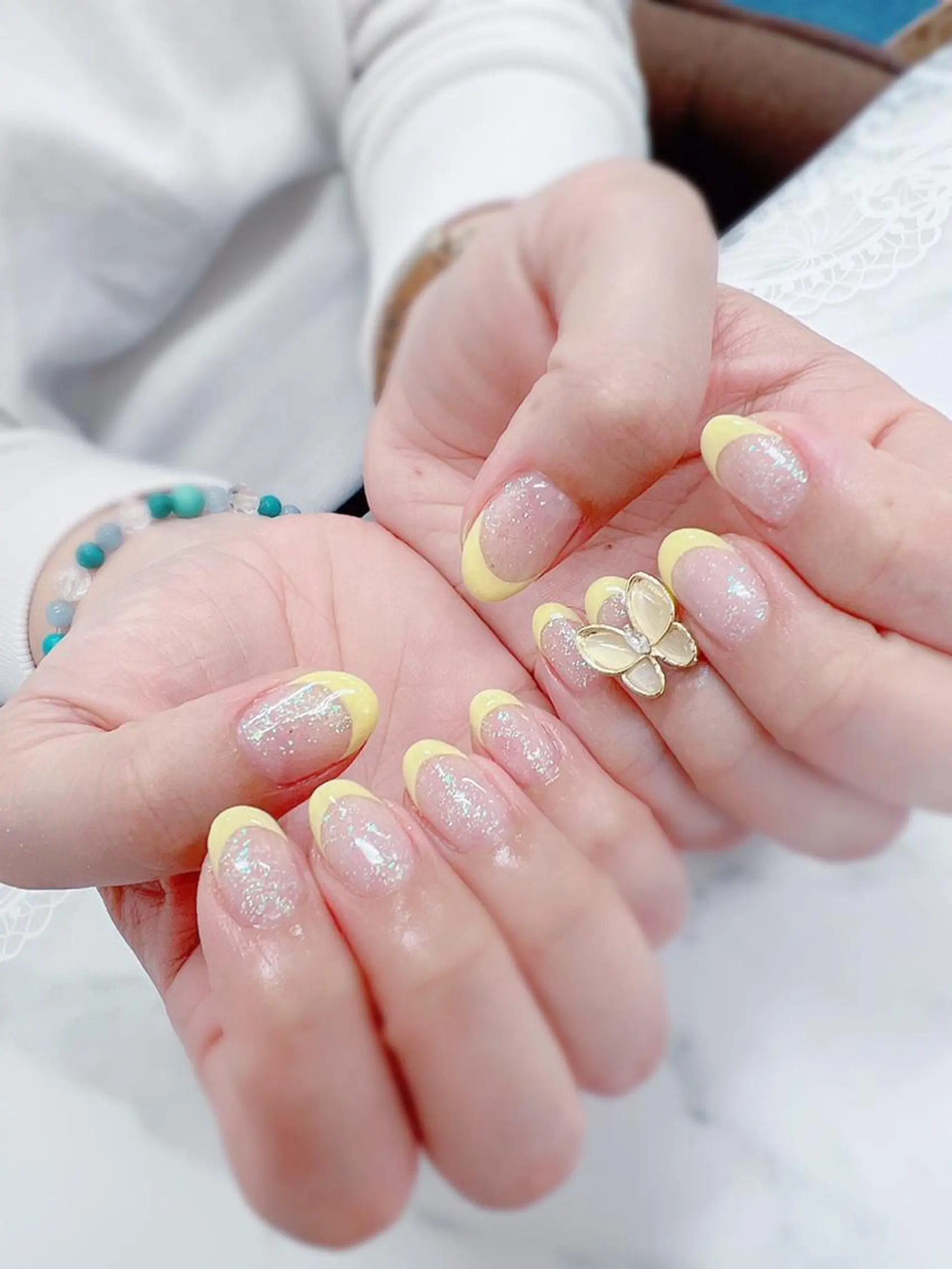ネイル アートネイル グラデーション ラメ(グリッター) ラメグラデーション ワンカラーネイル ハンドネイル NAIL CREAs ネイルクレアズのネイルデザイン
