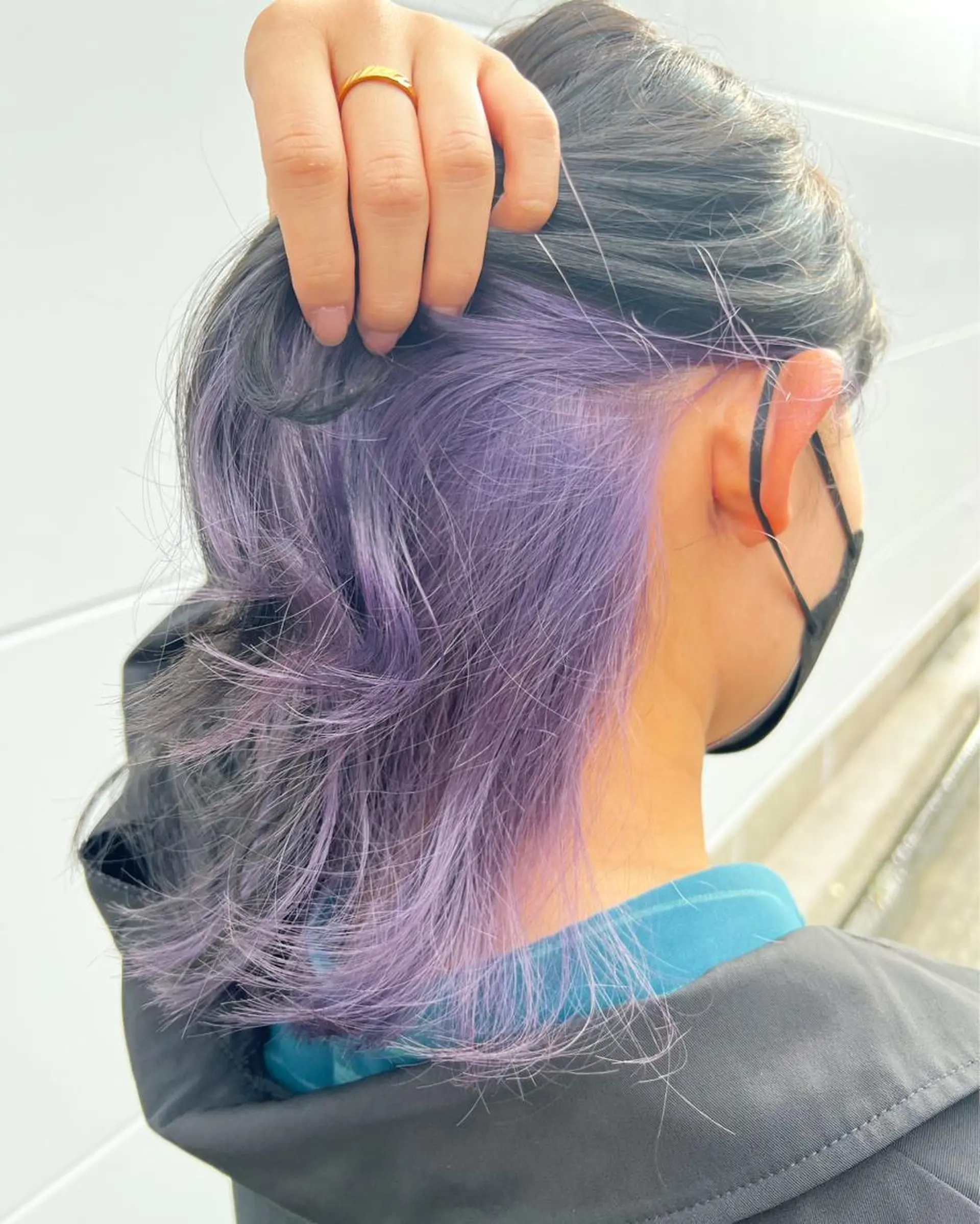 カラー ラベンダーカラー ヘアカラー まさき✂︎ブリーチ／ デザインカラーのヘアスタイル