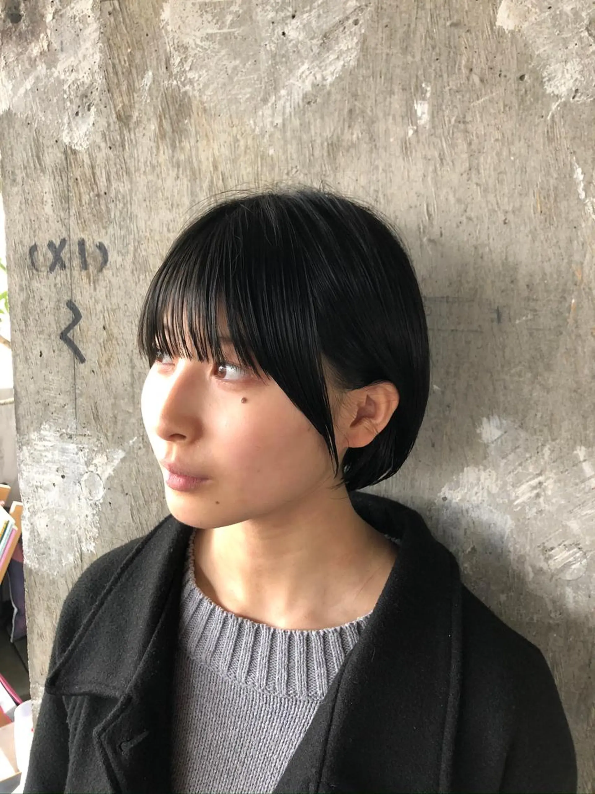 ショート ボブ レイヤー特化/小顔顔 周り/セノ/表参道のヘアスタイル