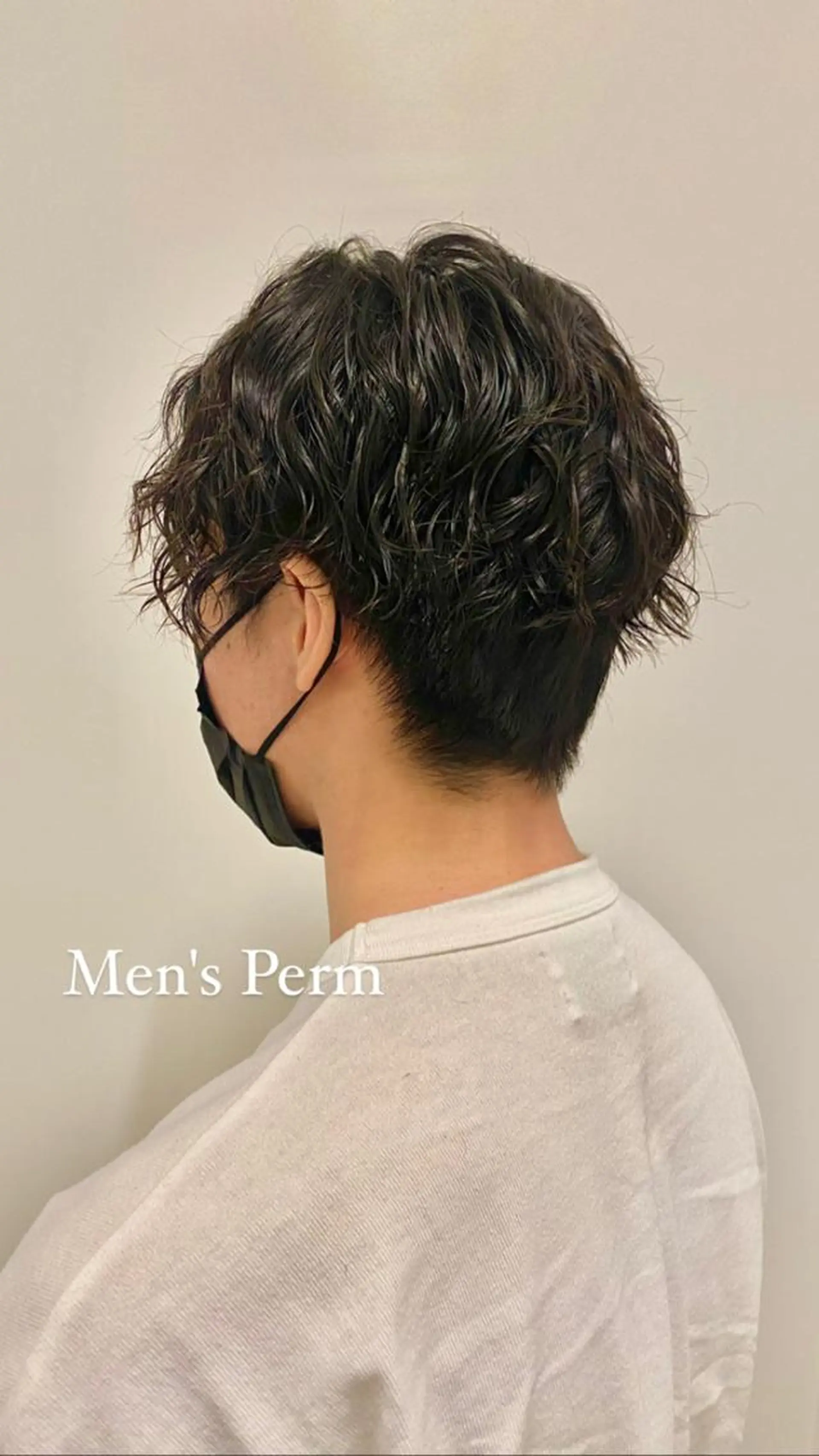 ショート パーマ メンズ メンズパーマ 刈り上げ 韓国スタイル Akiraのヘアスタイル