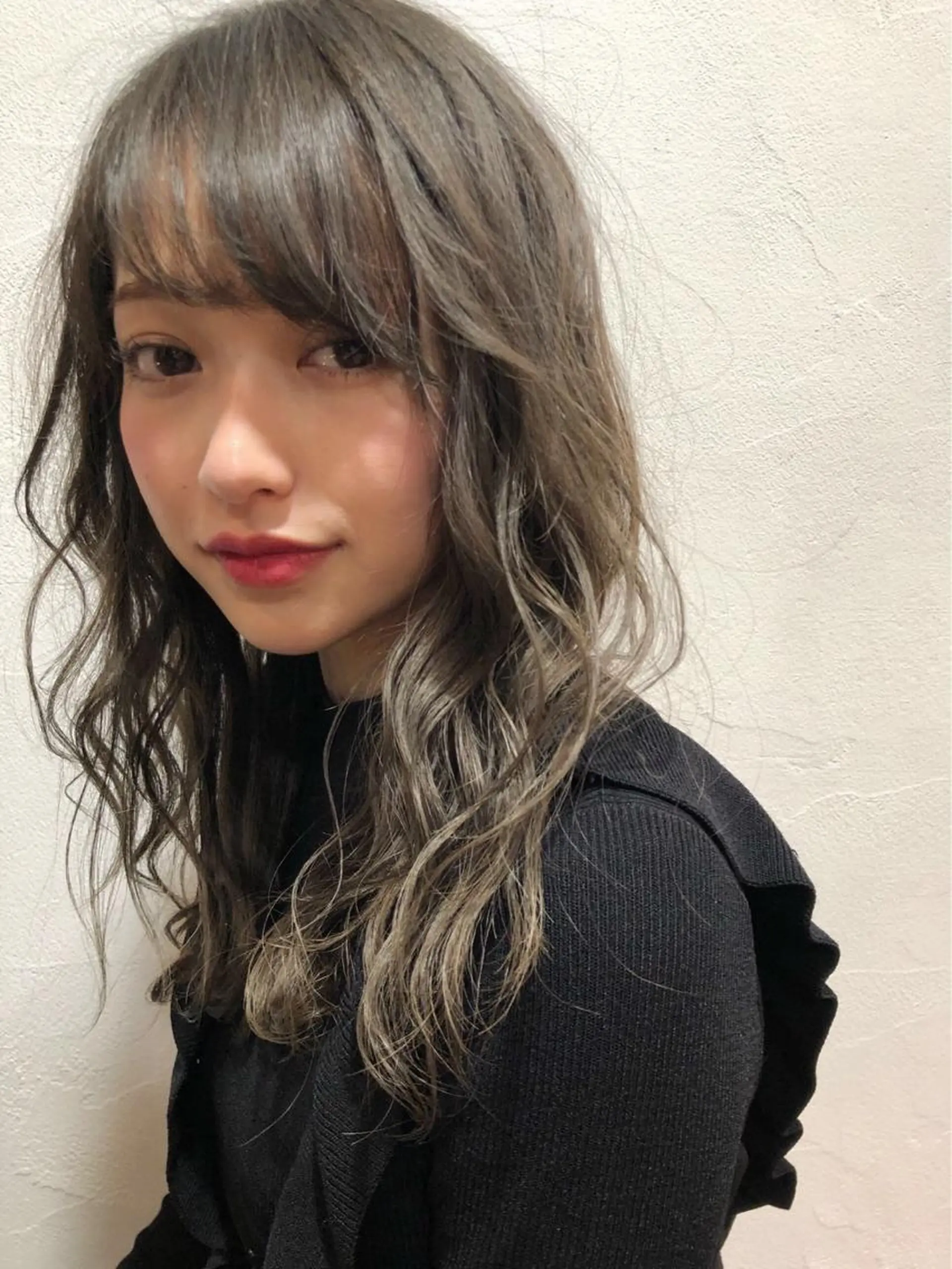 ミディアム カラー グレージュ メンズカット特化柏駅 徒歩3分LOUのヘアスタイル