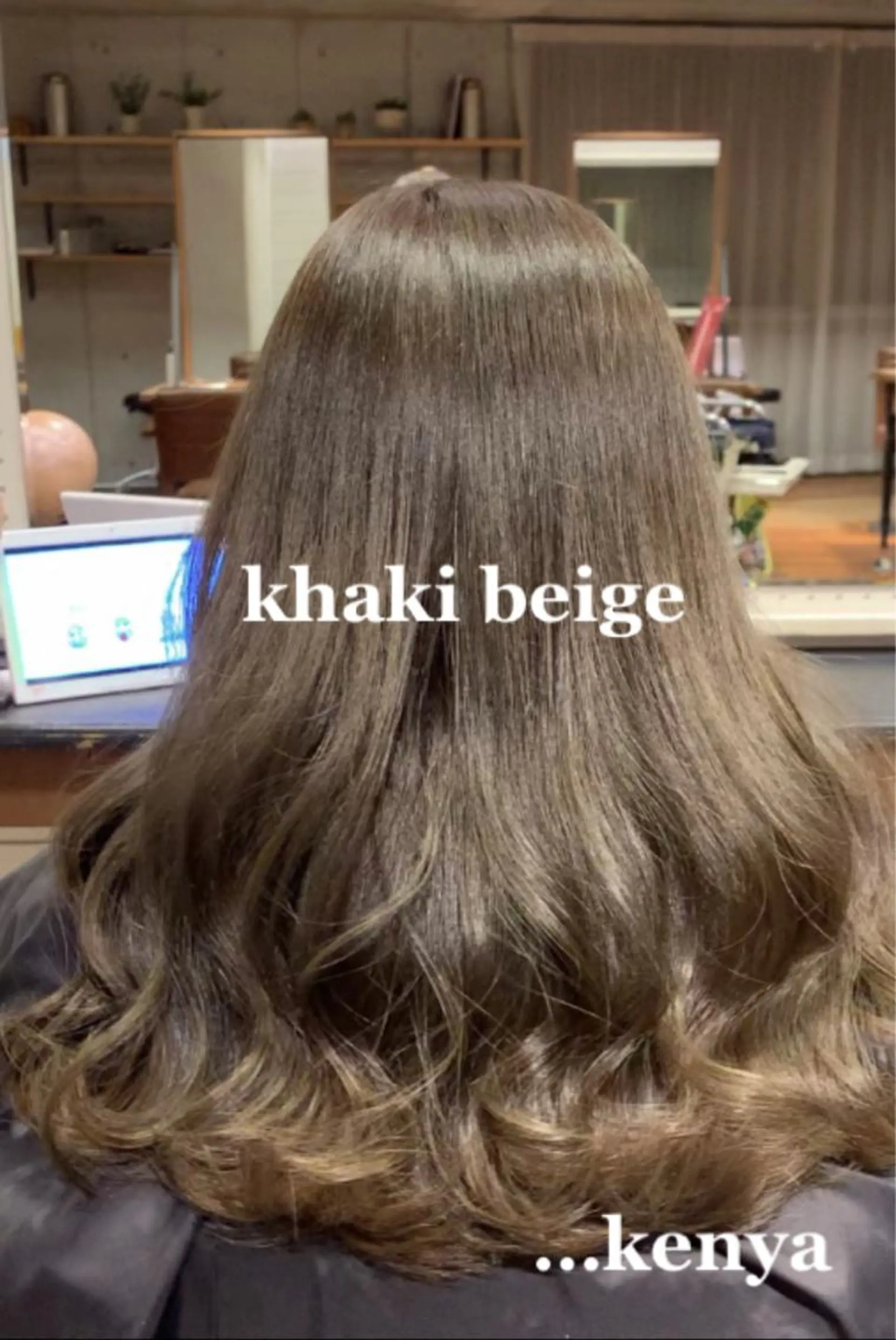 セミロング カラー ヘアカラー トリートメント 古田 賢哉のヘアスタイル