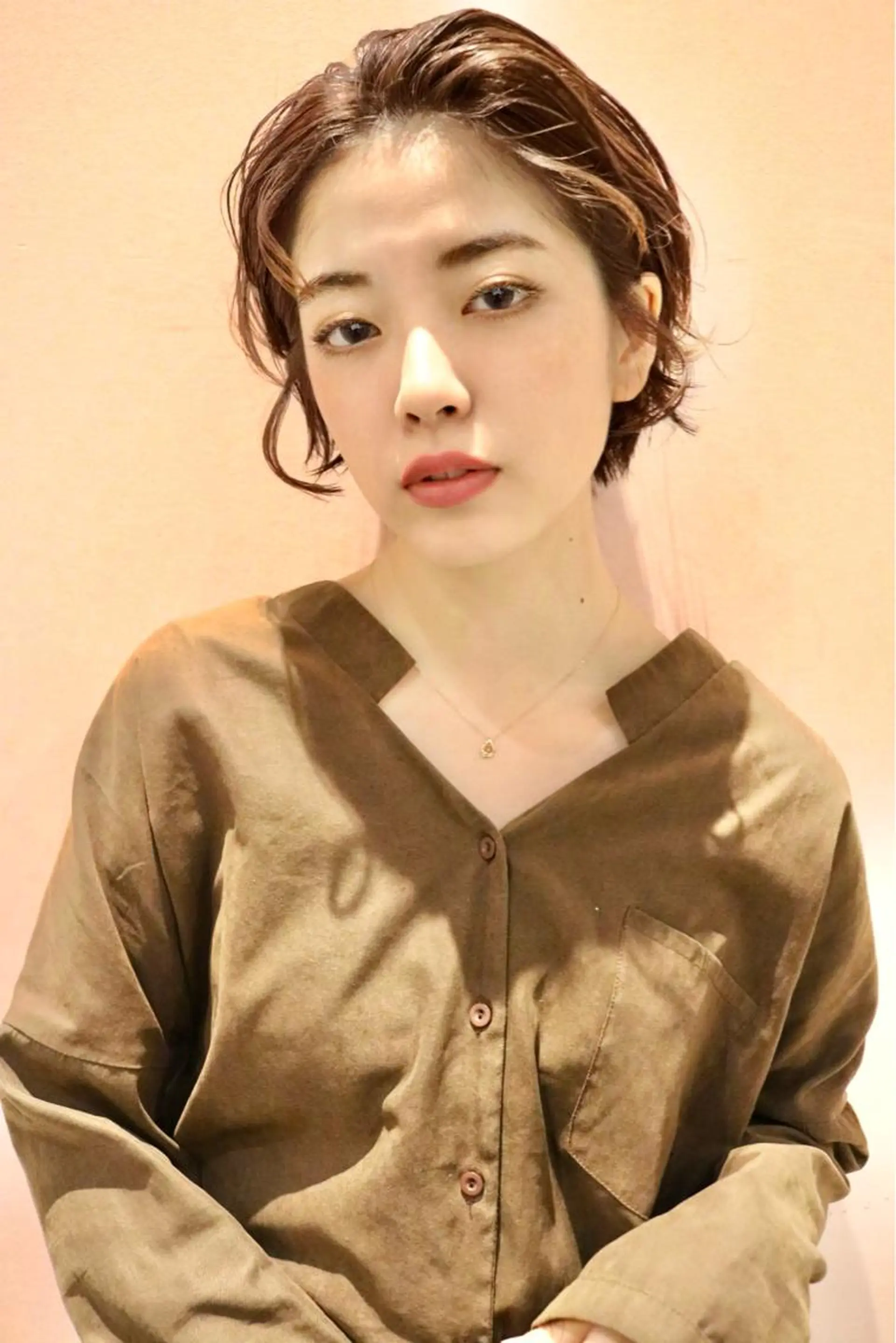 ショート パーマ カット ヘアカラー パーマ トリートメント 似合わせカラーパーマ 🌿kitin米川のヘアスタイル