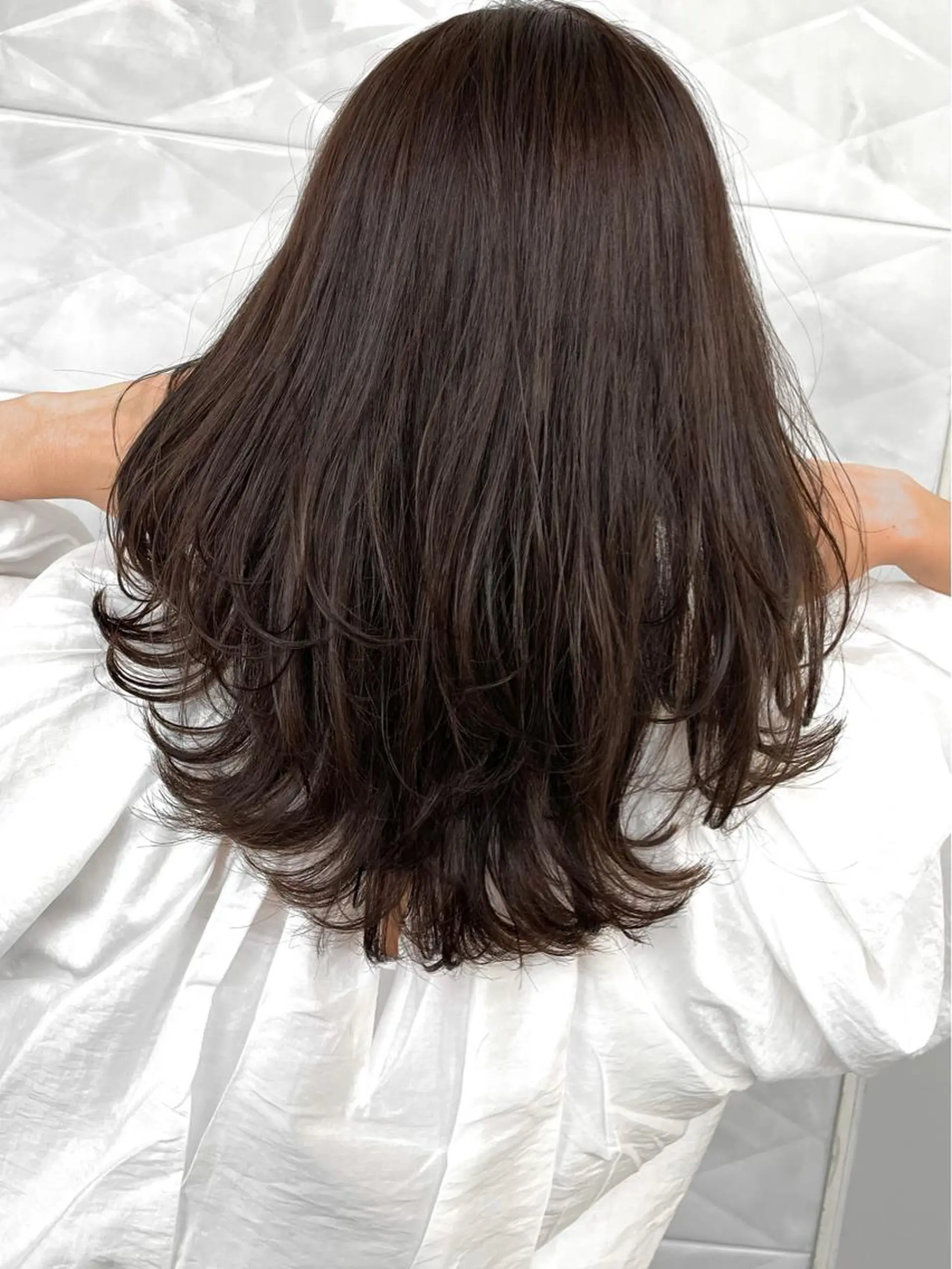 ミディアム カラー ヘアカラー トリートメント 💗大人艶×髪質改善 カラー💗AYAKIのヘアスタイル