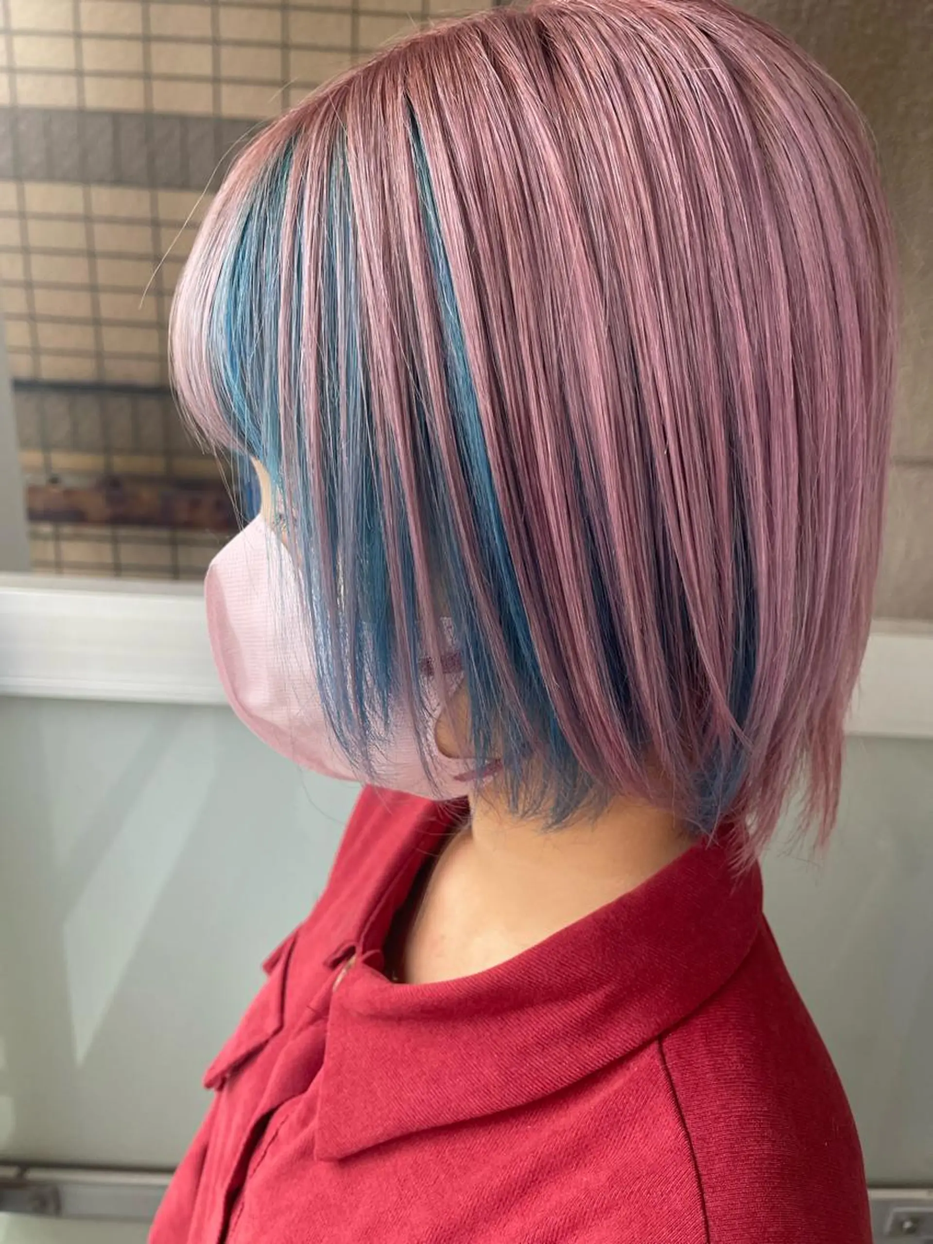 ショート カラー 岩谷/ブリーチ 🪽透明感カラーのヘアスタイル
