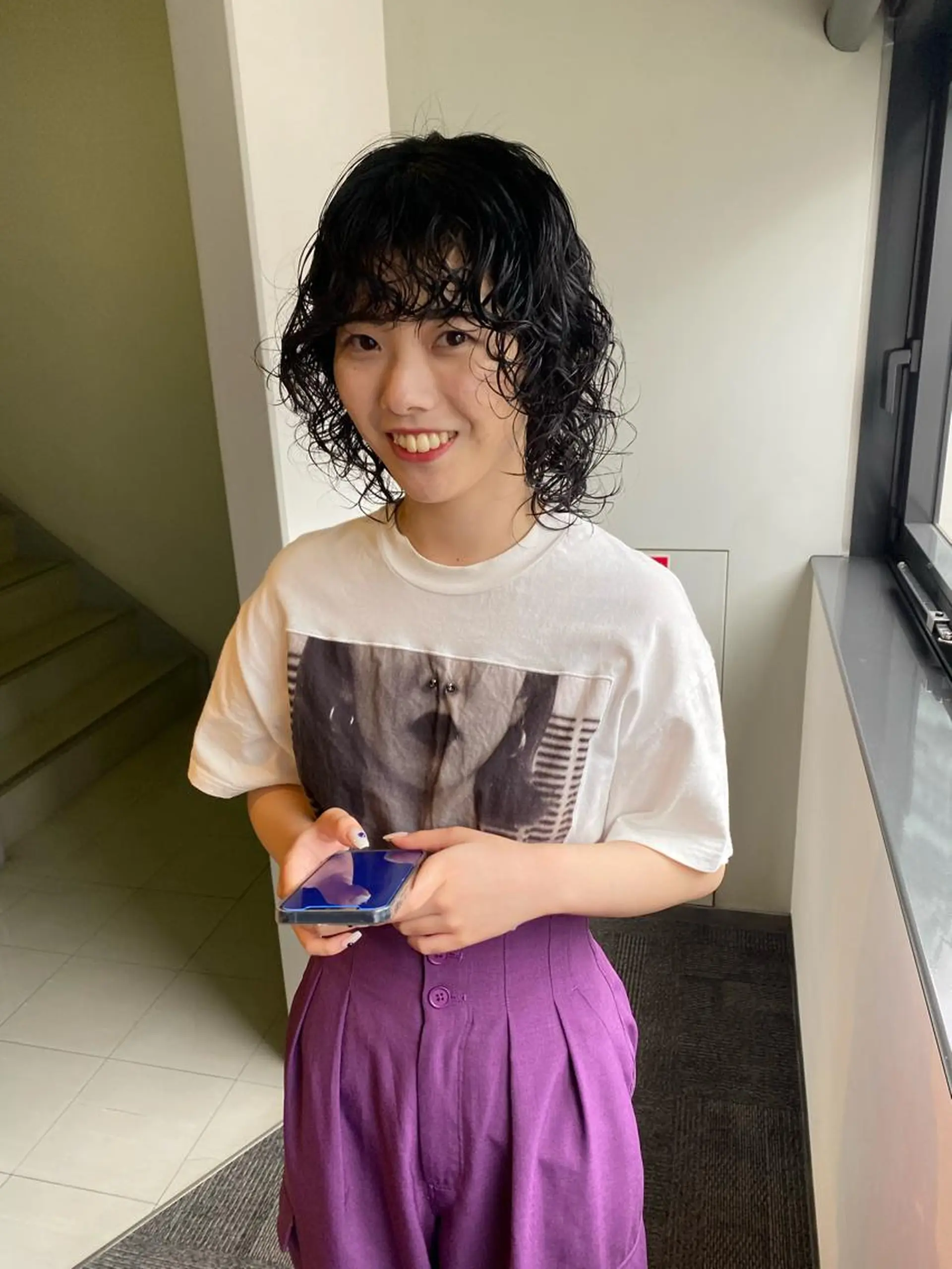 ミディアム デザインカラー/ボブ ブリーチカラー/ユリのヘアスタイル