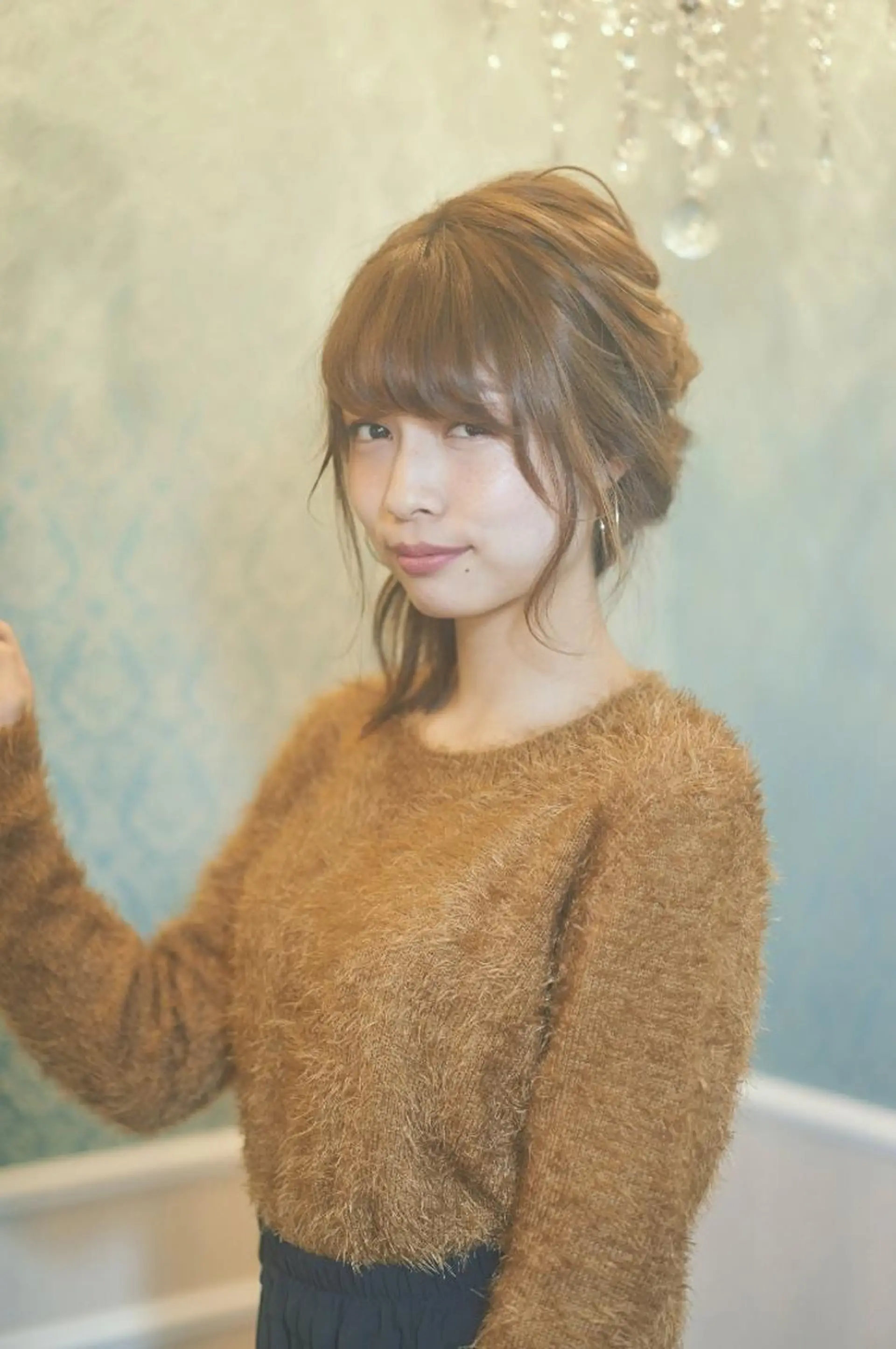 セミロング ヘアアレンジ 🐱higajo🐱 比嘉門(ヒガジョウ)のヘアスタイル