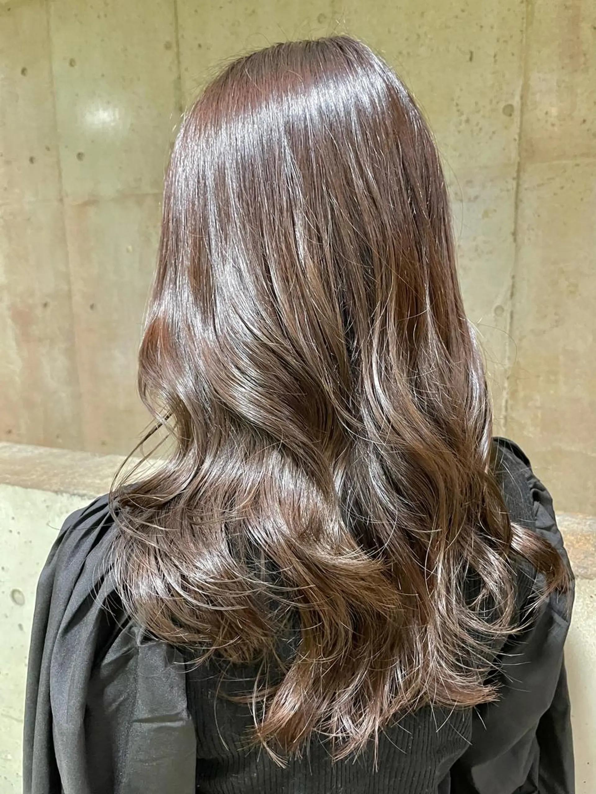 ロング 顔周り/暗髪カラー 艶カラー/アベマホのヘアスタイル