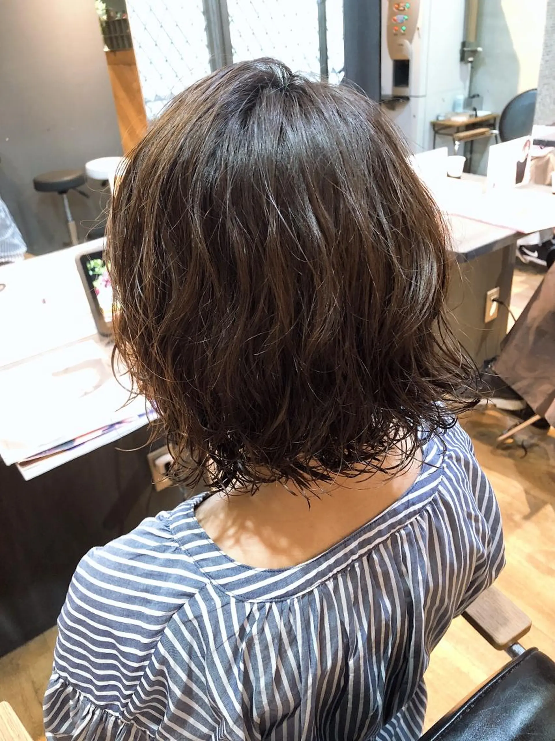 ミディアム パーマ 中村 優志のヘアスタイル
