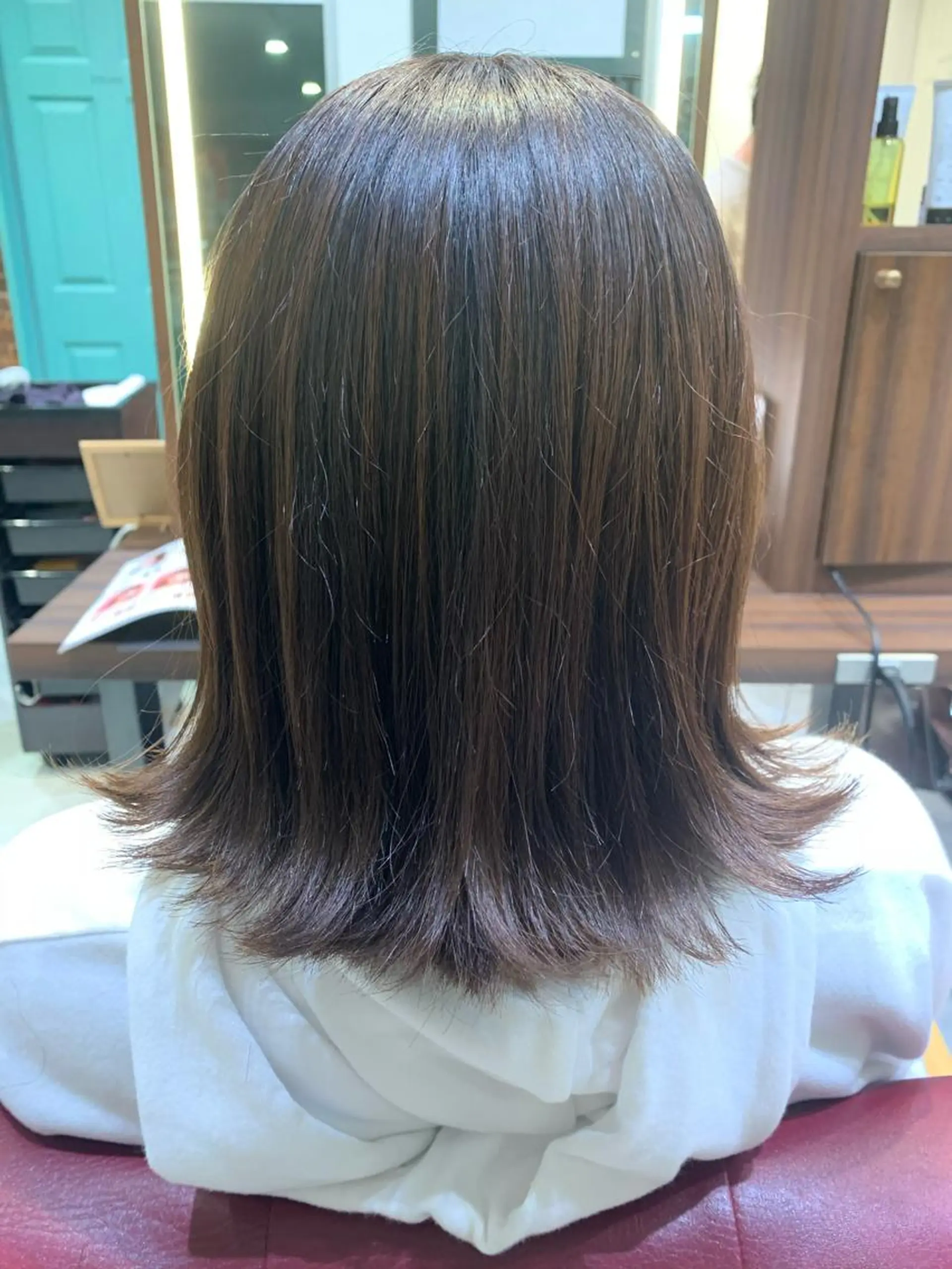 ミディアム 髪質改善/縮毛矯正 ツヤ髪🩷さつきのヘアスタイル