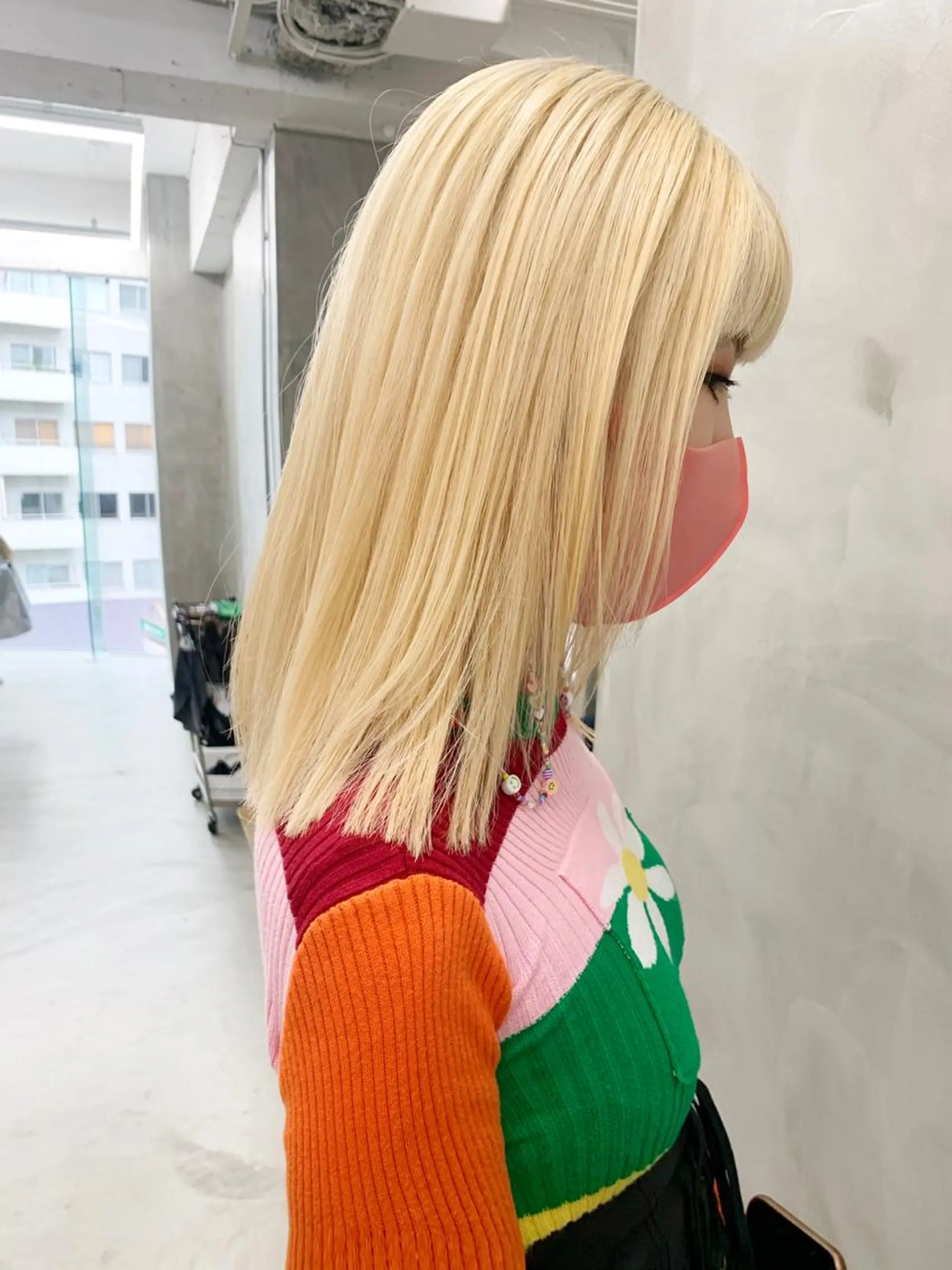 カラー ブリーチ ブロンド ケアブリーチ イエローカラー ヘッドスパ (女性限定)🍋モエのヘアスタイル