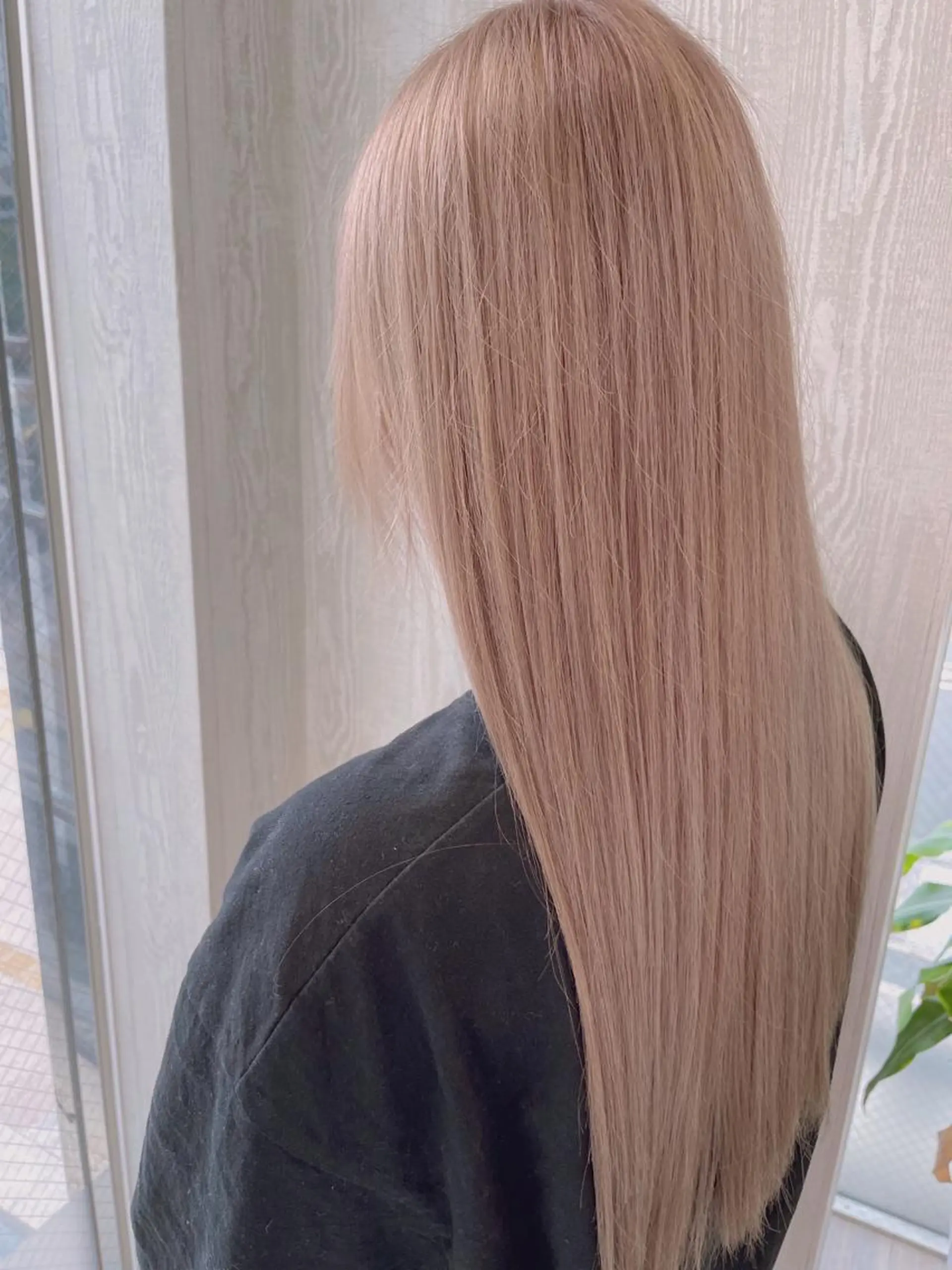 ロング ボブ ハイライト 髪質改善 韓国風ヘア トリートメント BRIDGE あきらのヘアスタイル