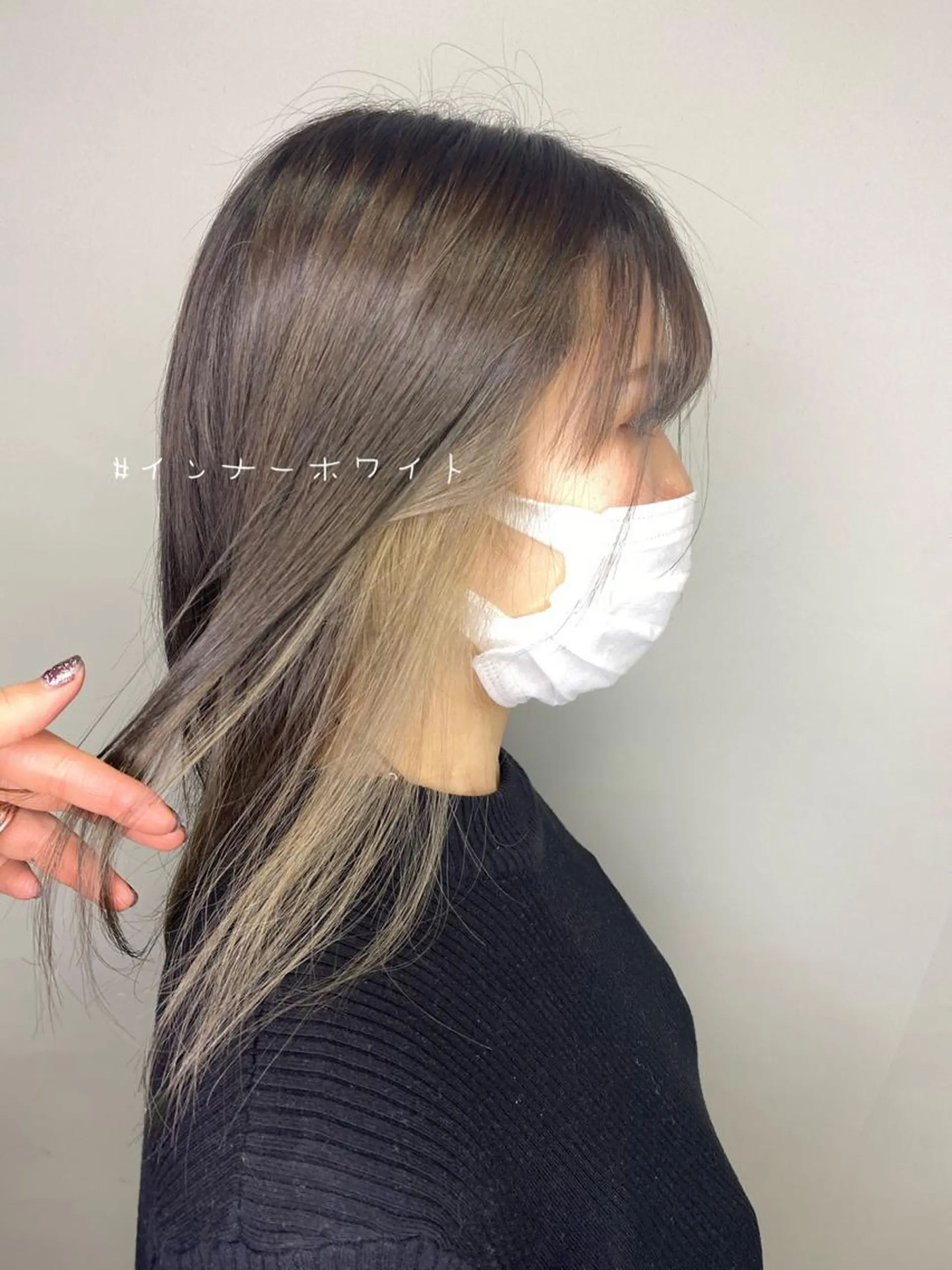 ミディアム カラー ヘアアレンジ ヘアカラー 川上 麻梨阿のヘアスタイル