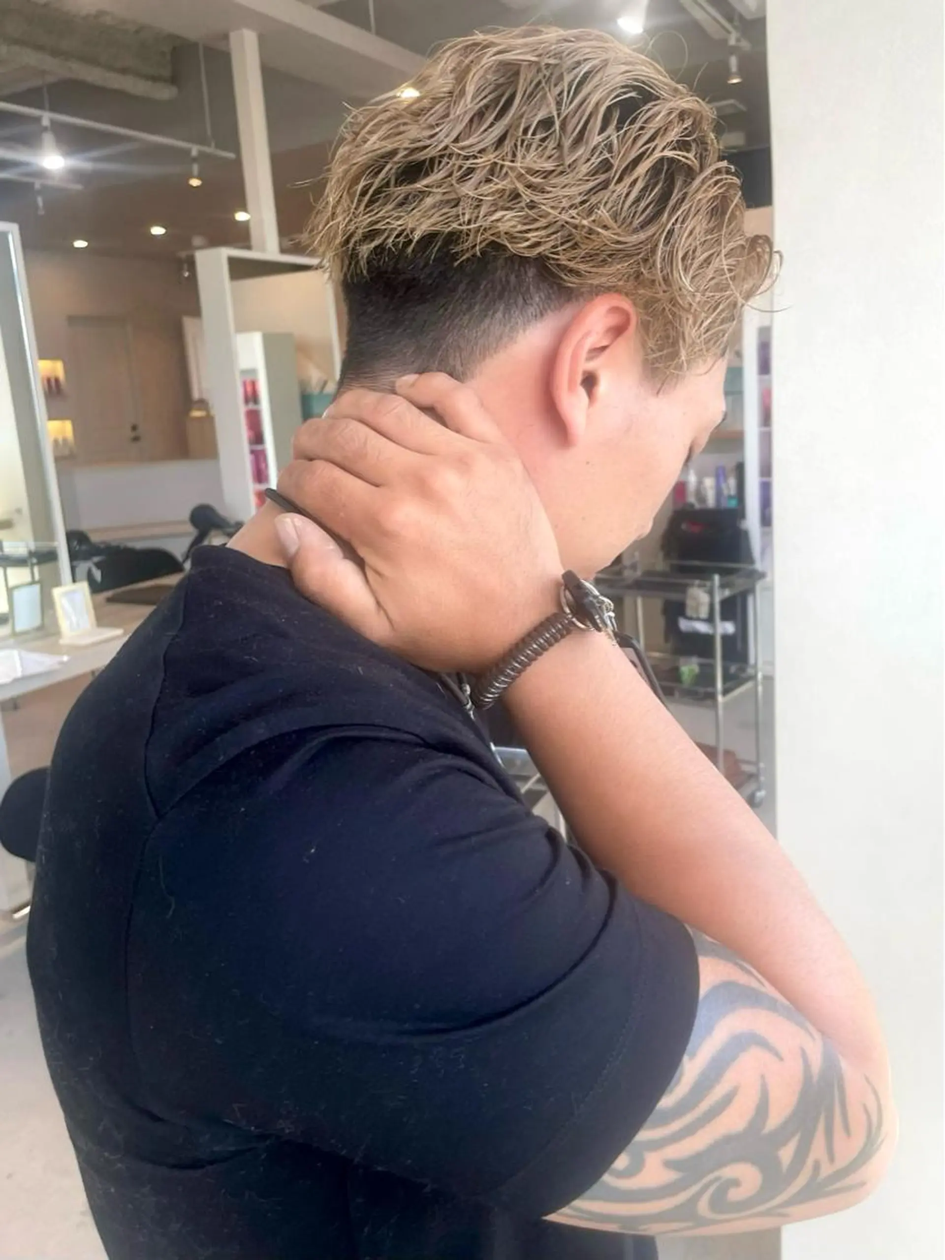 ショート カラー パーマ メンズ メンズパーマ SOYON守口ジャガータウン店【ソヨン】所属・AKI 🐉のヘアスタイル