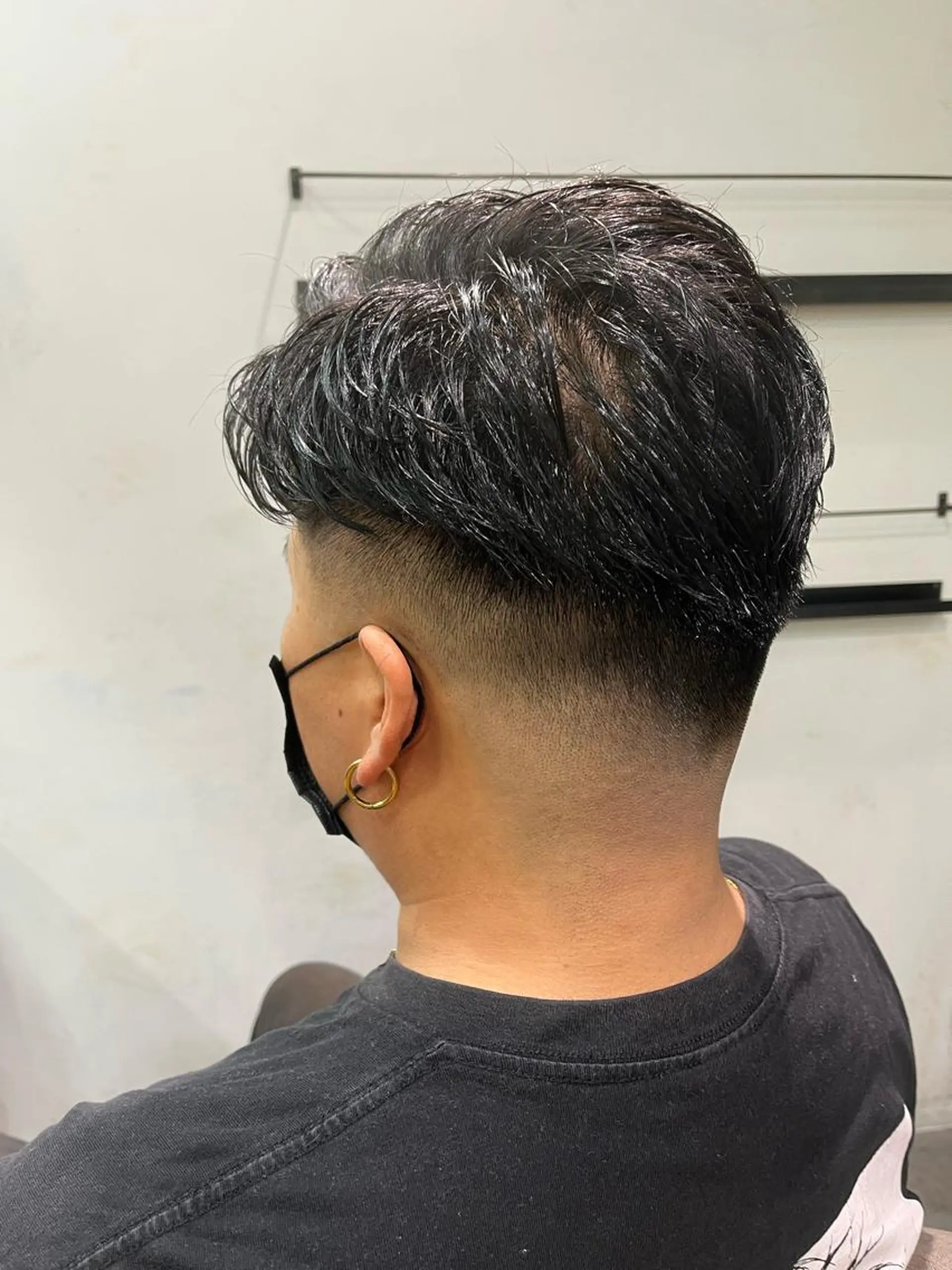 ショート パーマ メンズ アイブロウ フェードカット 京都駅メンズカット/ パーマ/Keigoのヘアスタイル