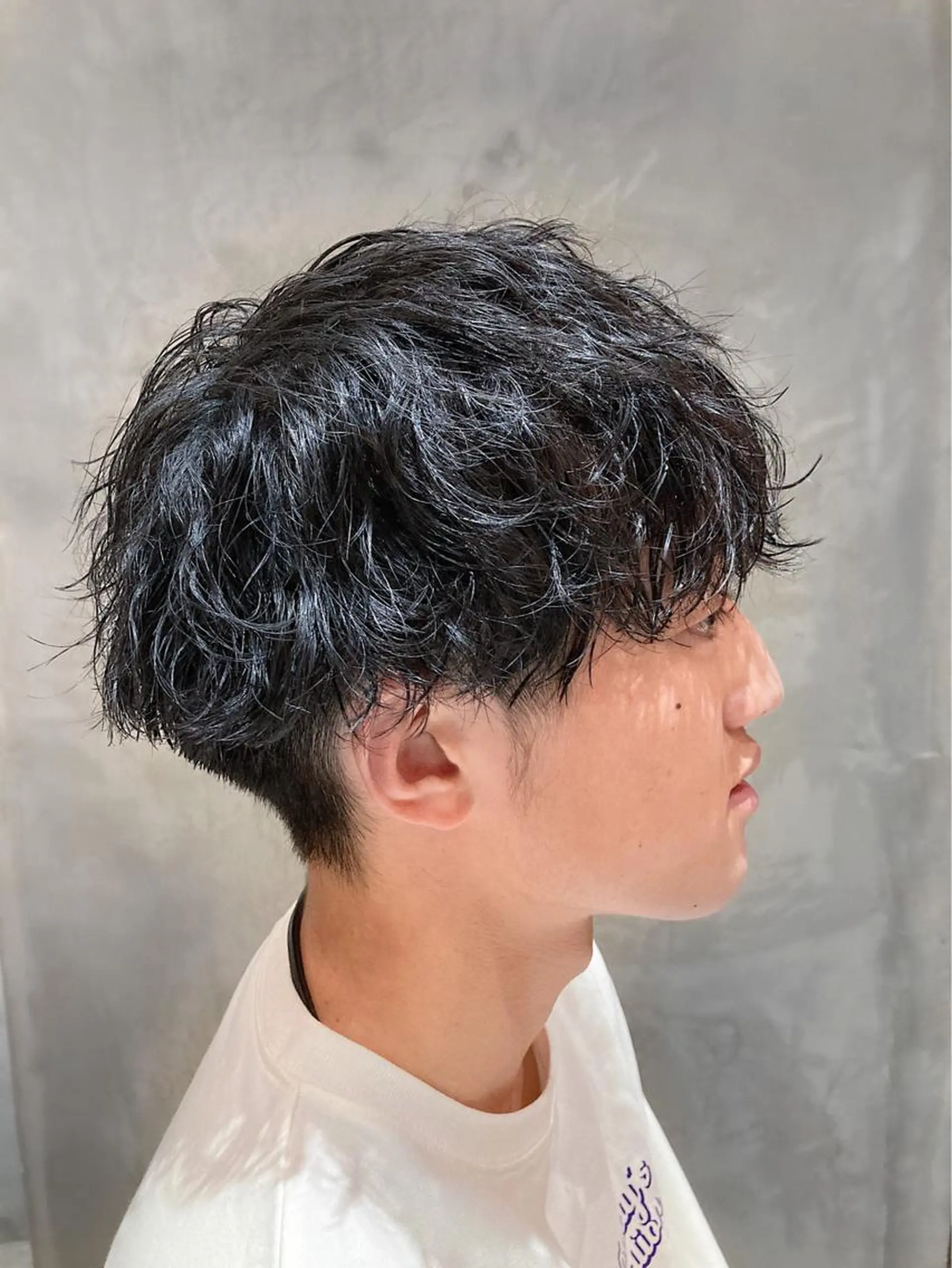 ショート パーマ メンズ 波巻きスパイラルパー マ/シャドウパーマ駿のヘアスタイル