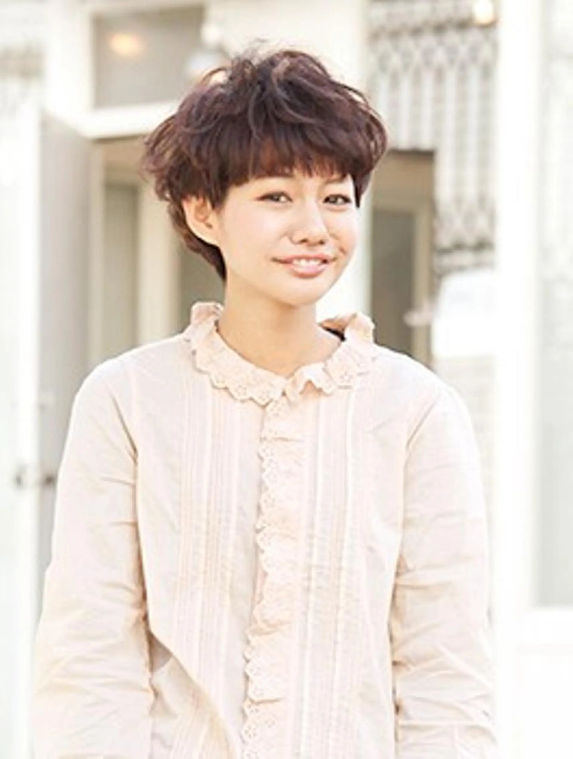 ショート パーマ 宇賀治 智のヘアスタイル