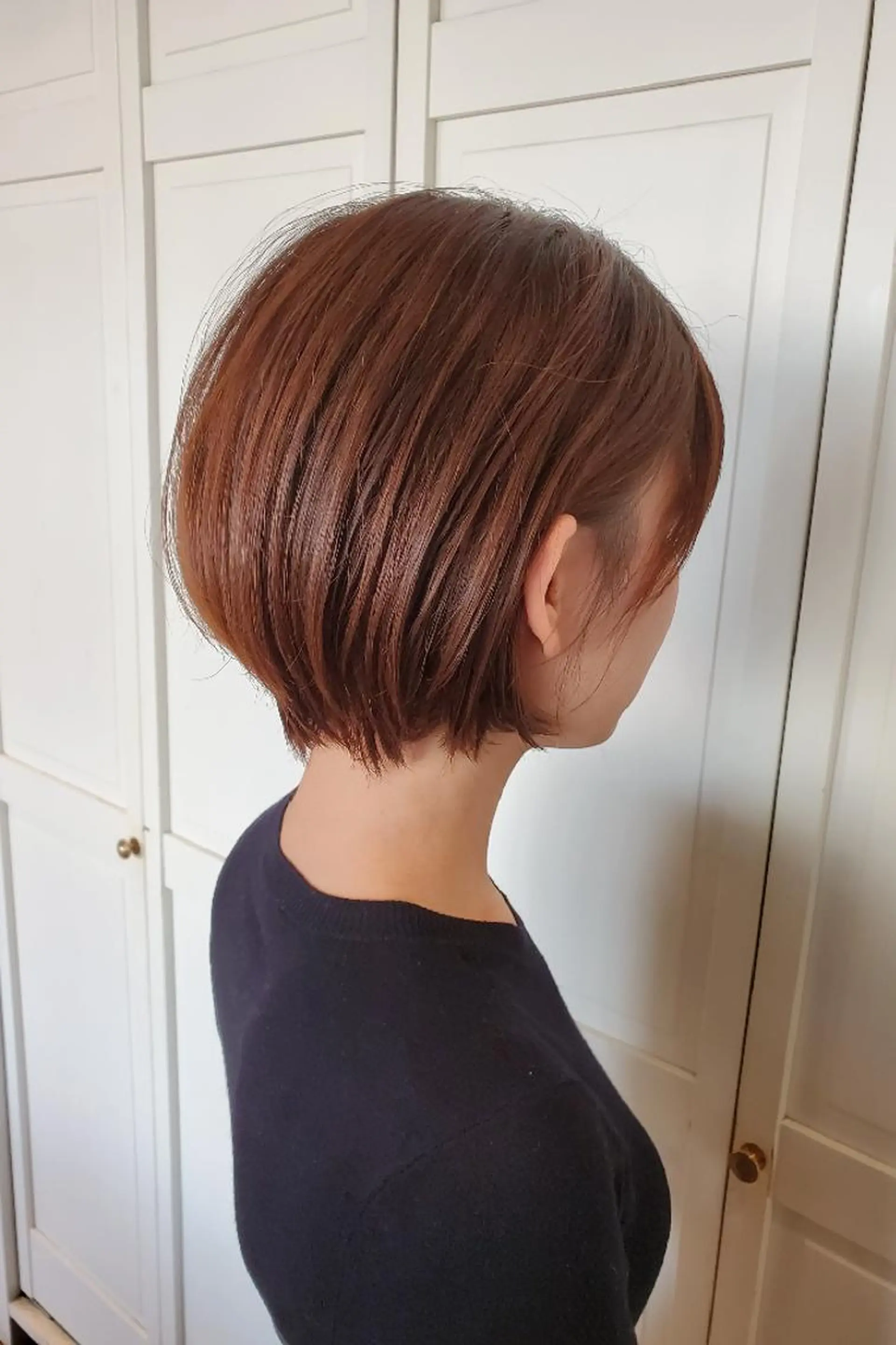 ショート ばんの かすみのヘアスタイル