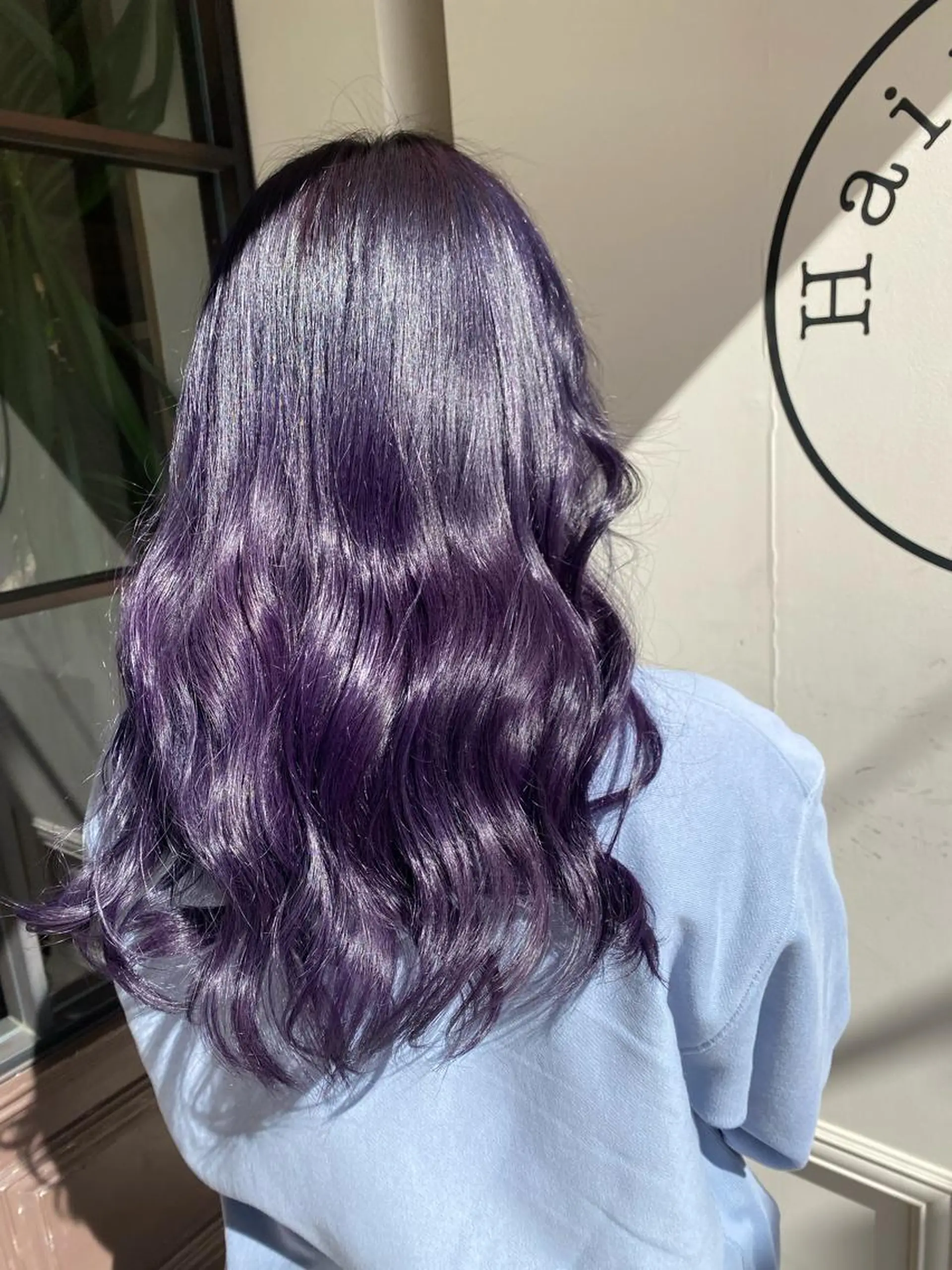 ロング カラー バイオレットカラー ヘアカラー 川越 輝梨奈のヘアスタイル