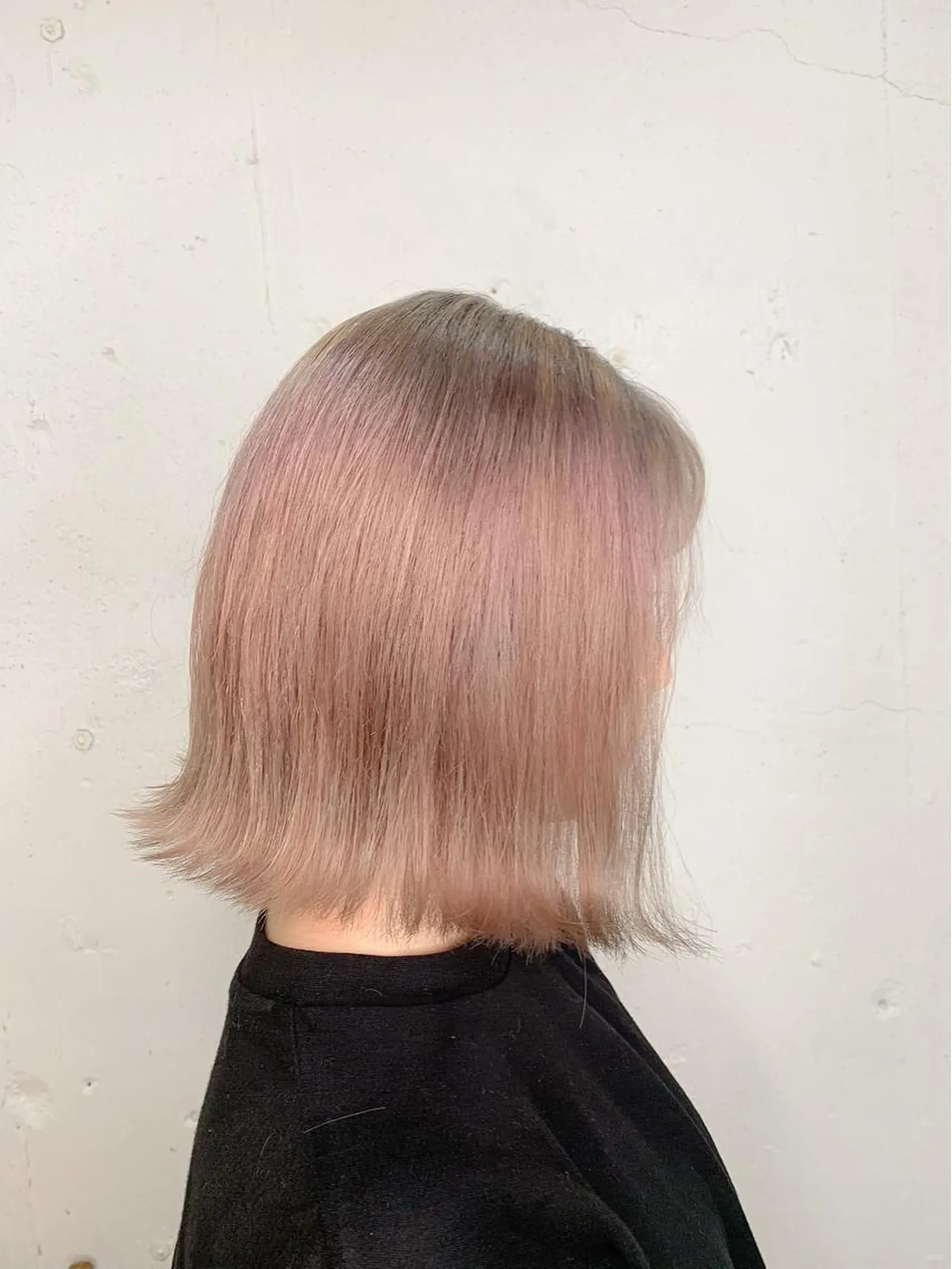 ショート カラー ベージュカラー ピンクカラー ピンクベージュ ヘアカラー トリートメント 💛丁寧さNo.🥇 🧸片山智裕💛のヘアスタイル