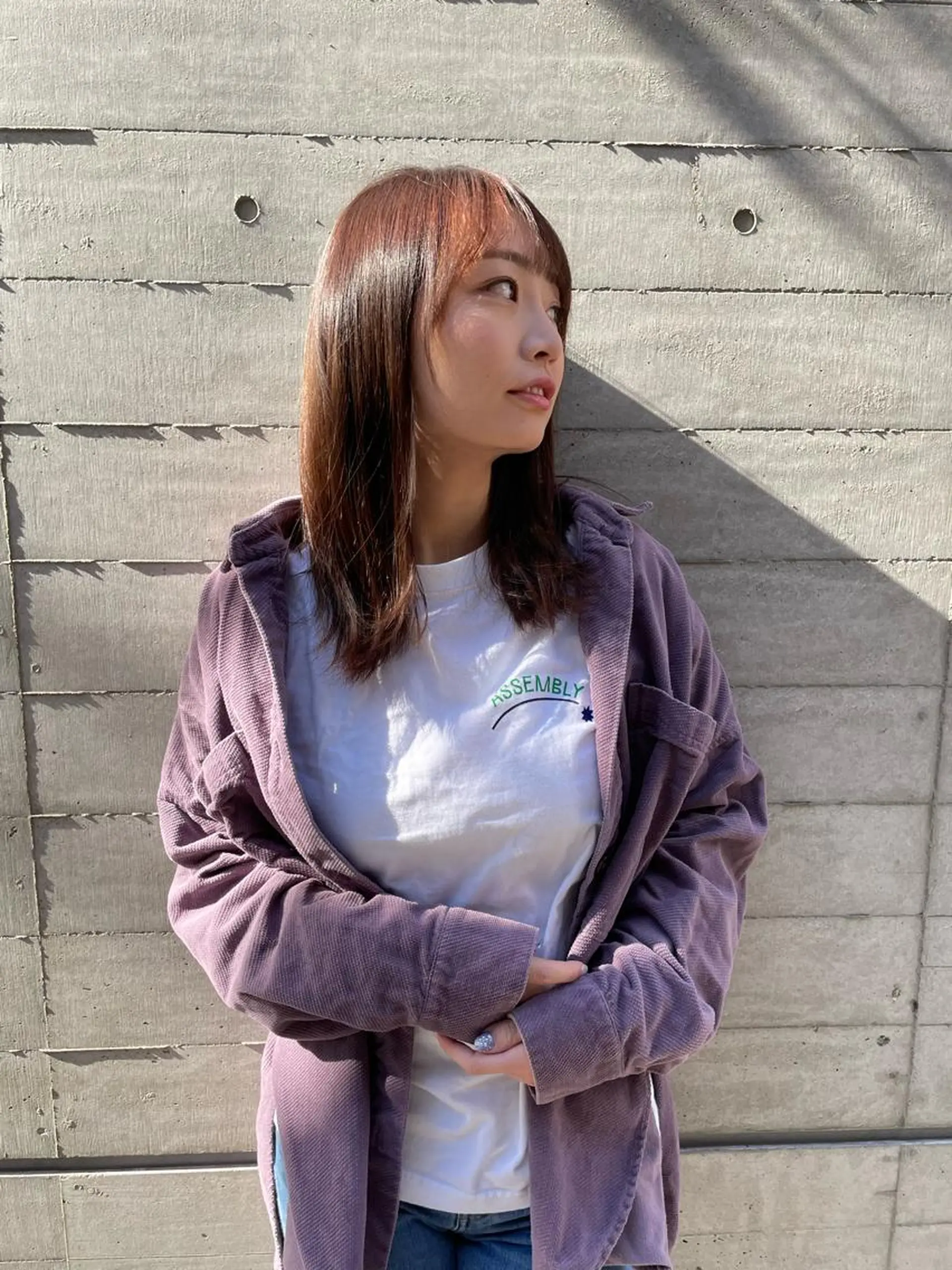 セミロング カラー カット 縮毛矯正 トリートメント ツヤ美髪💐 髪質改善/高山愛来のヘアスタイル