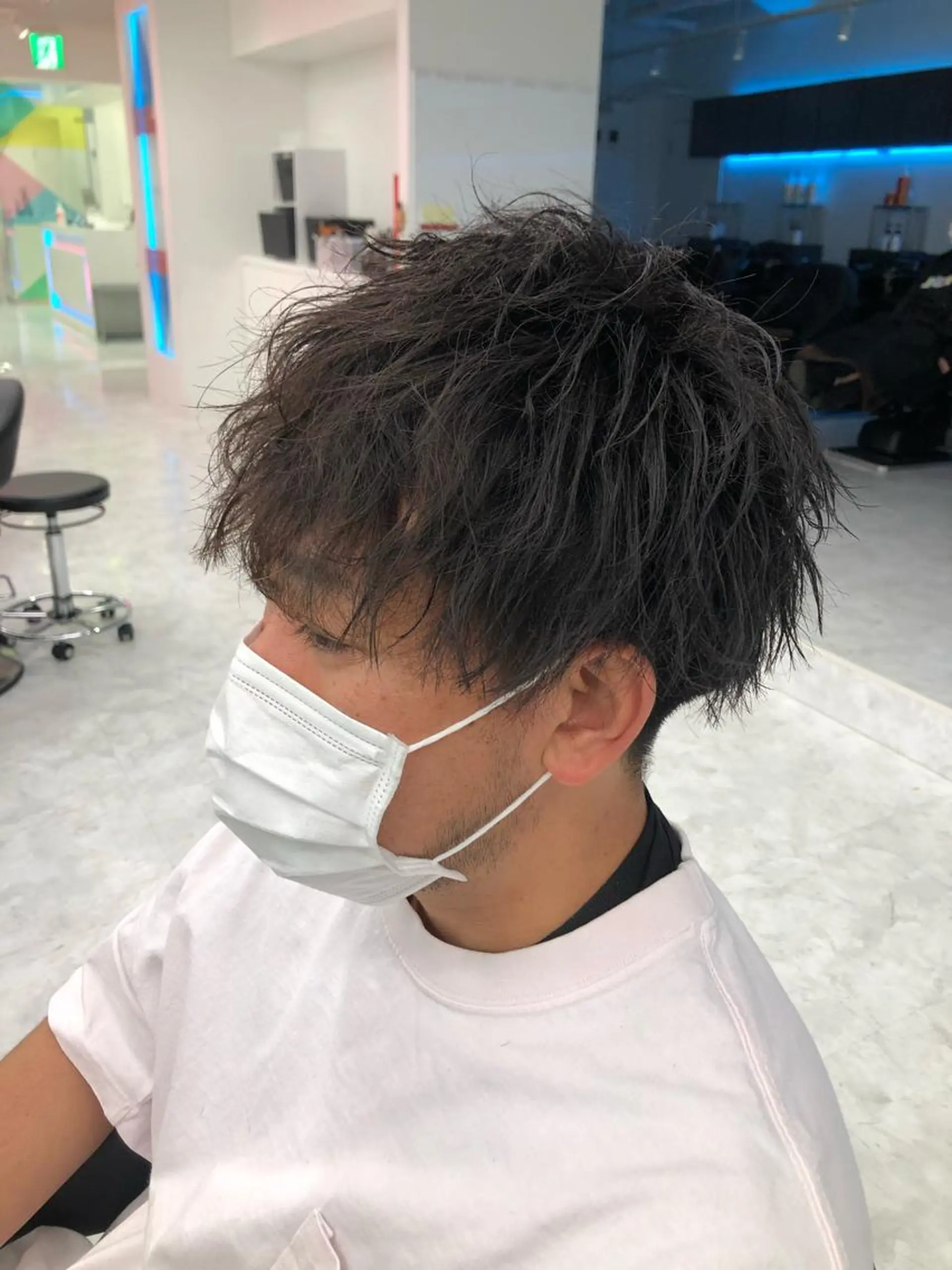 パーマ メンズ BABY 艶髪暗髪ヘア💖達人のヘアスタイル