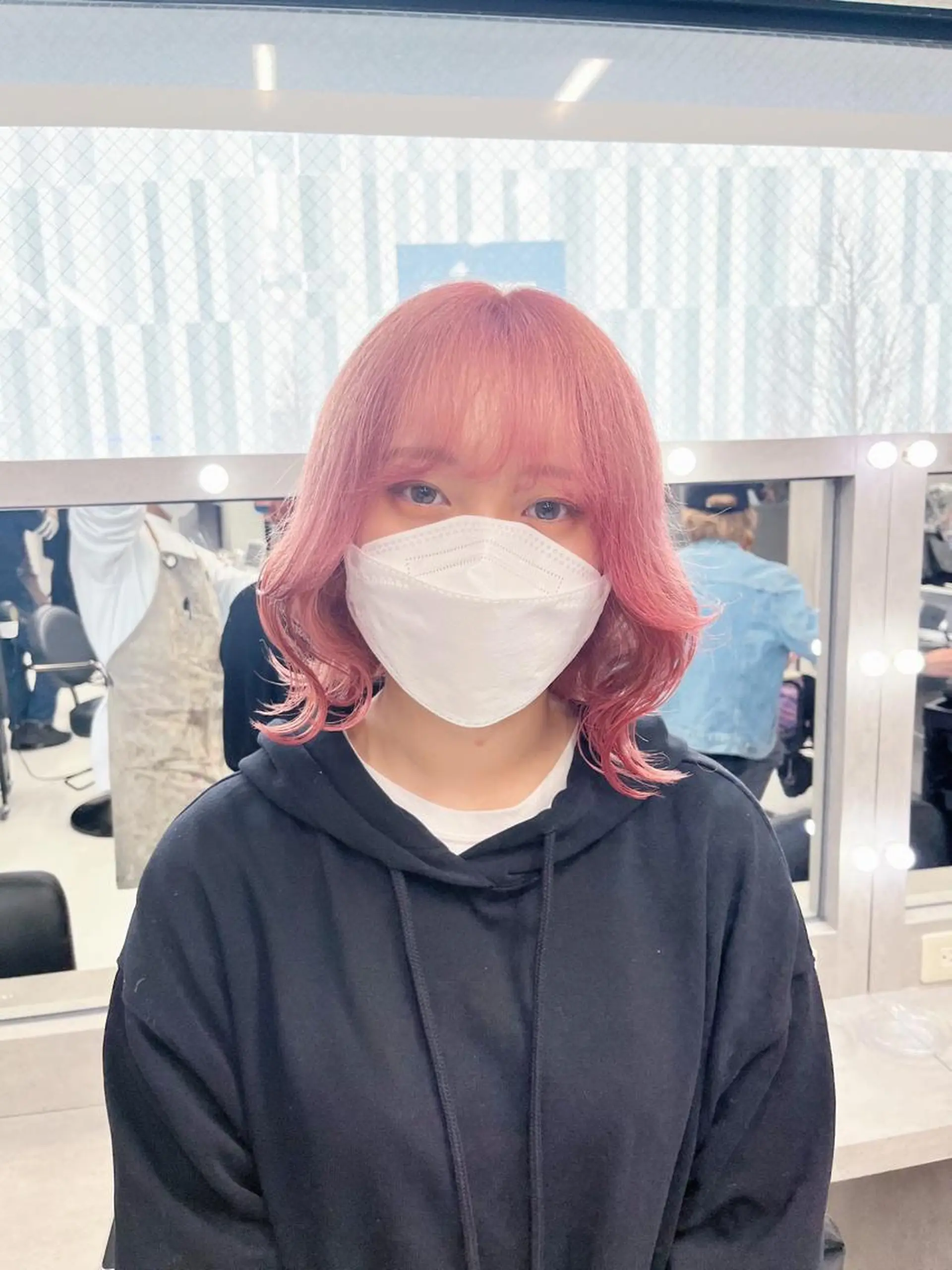 セミロング カラー セミロングパーマ アッシュ アッシュグレー アッシュグレージュ バレイヤージュ メンズ/似合わせ/骨 格矯正/真人のヘアスタイル