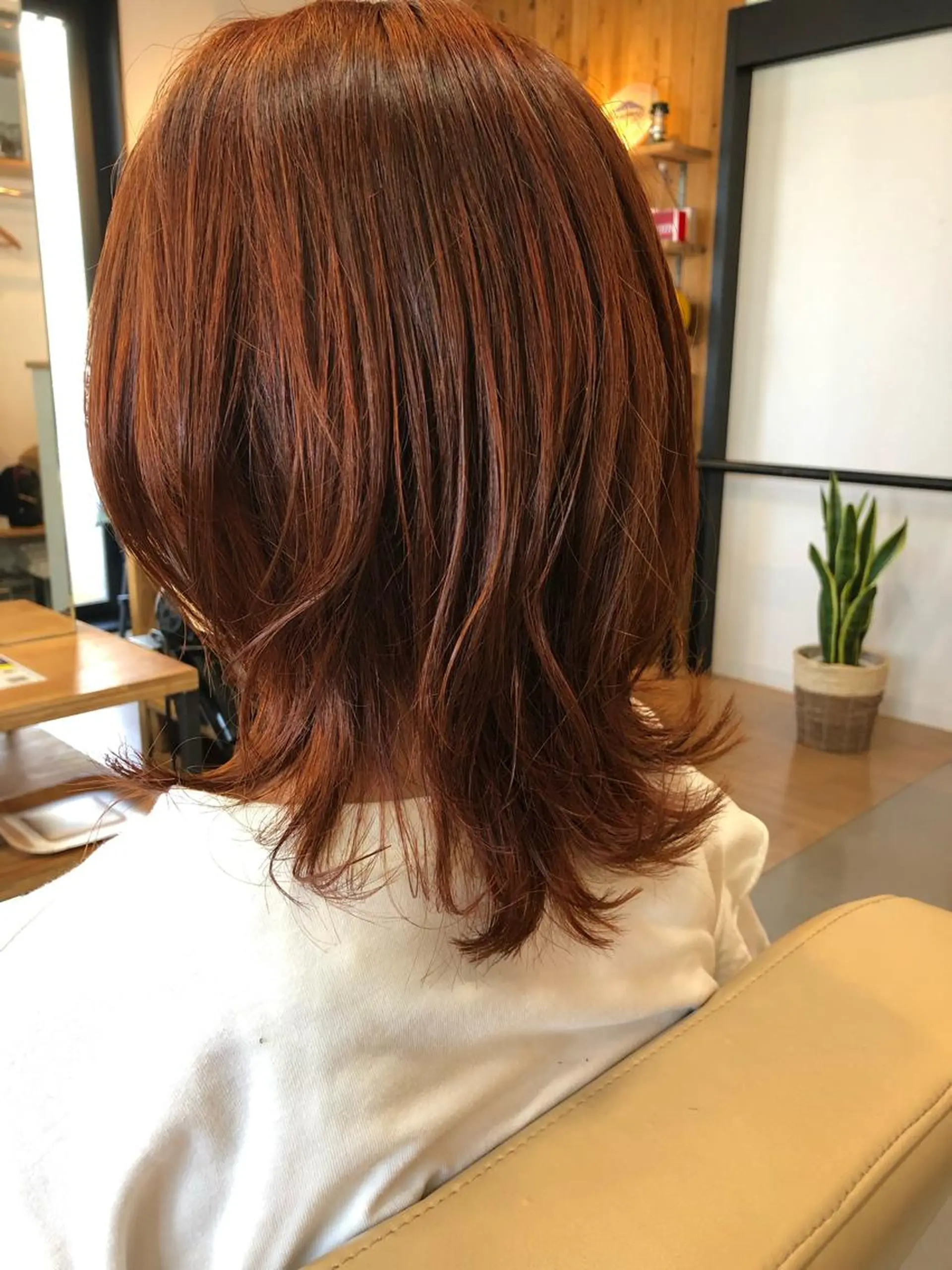 ミディアム カット ヘアカラー トリートメント 阪神西宮★JUNO 川﨑温子のヘアスタイル