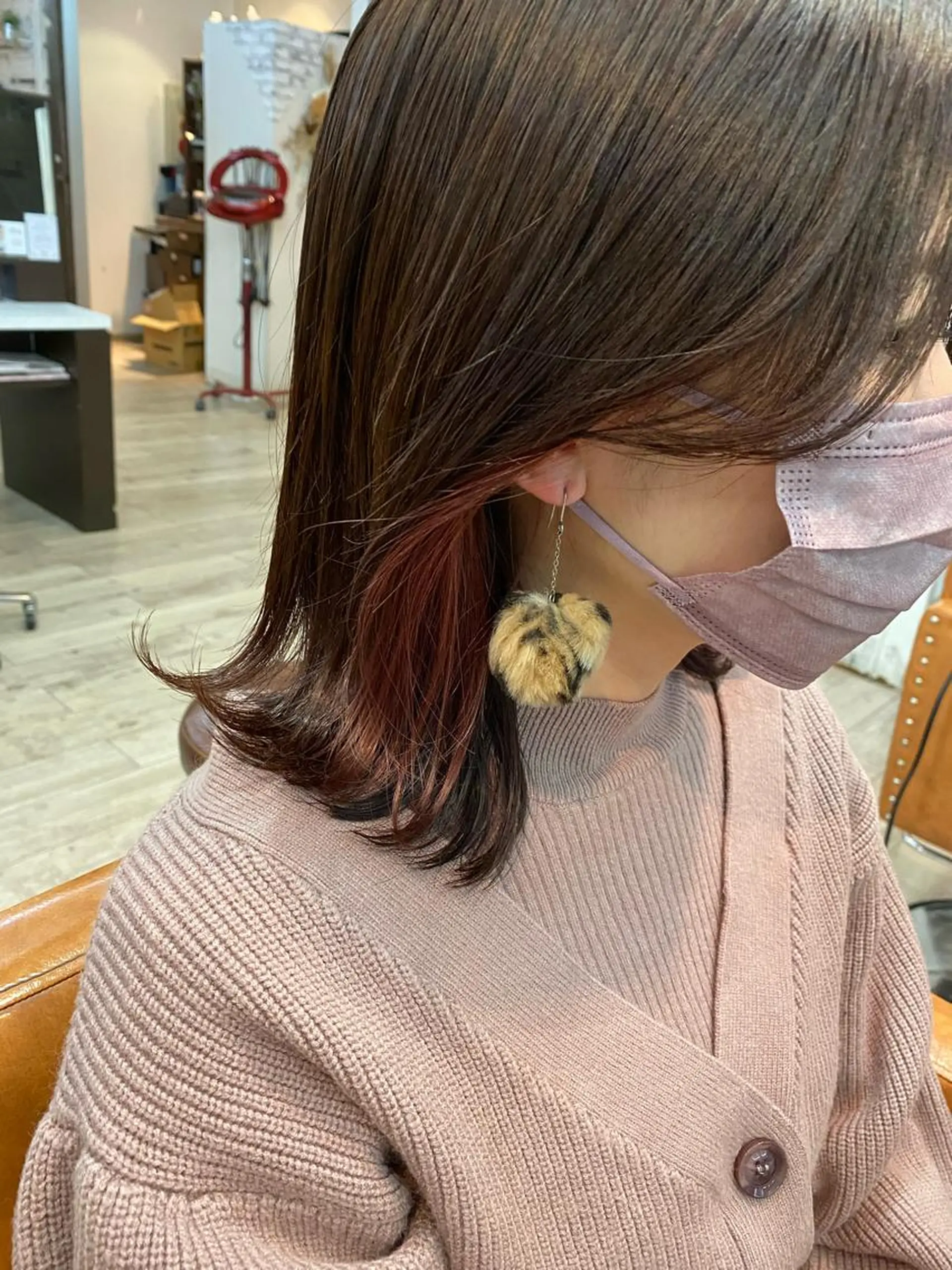 カラー ピンクカラー 橋口 亮平のヘアスタイル