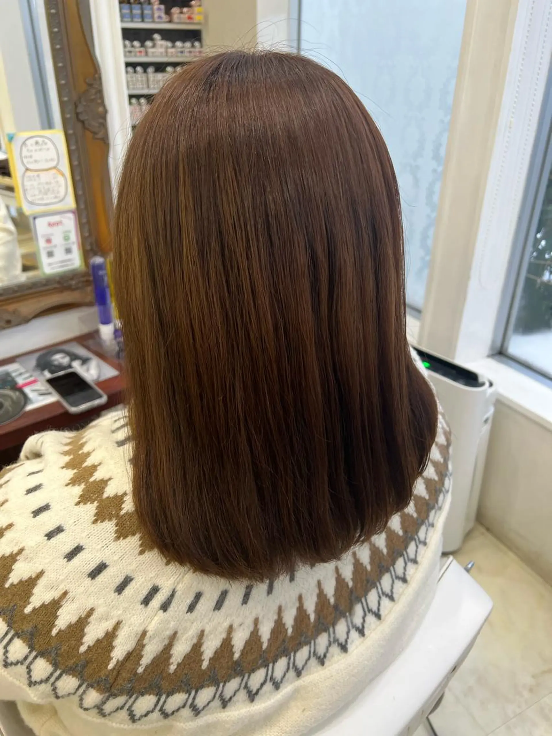 ミディアム カラー Rapt.HAIR 中村 知里のヘアスタイル