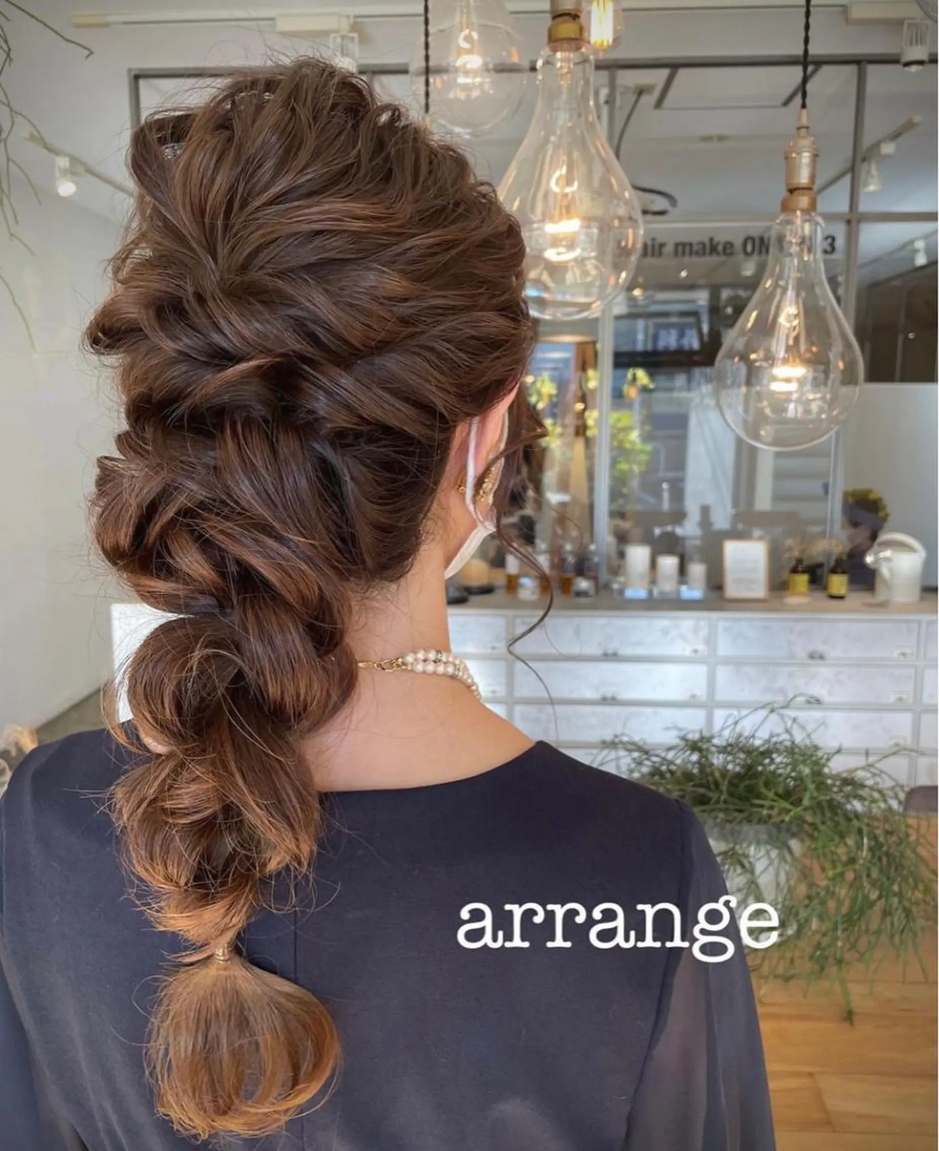 ロング カラー パーマ ヘアアレンジ maho🤍透明感 カラー/顔周りcutのヘアスタイル