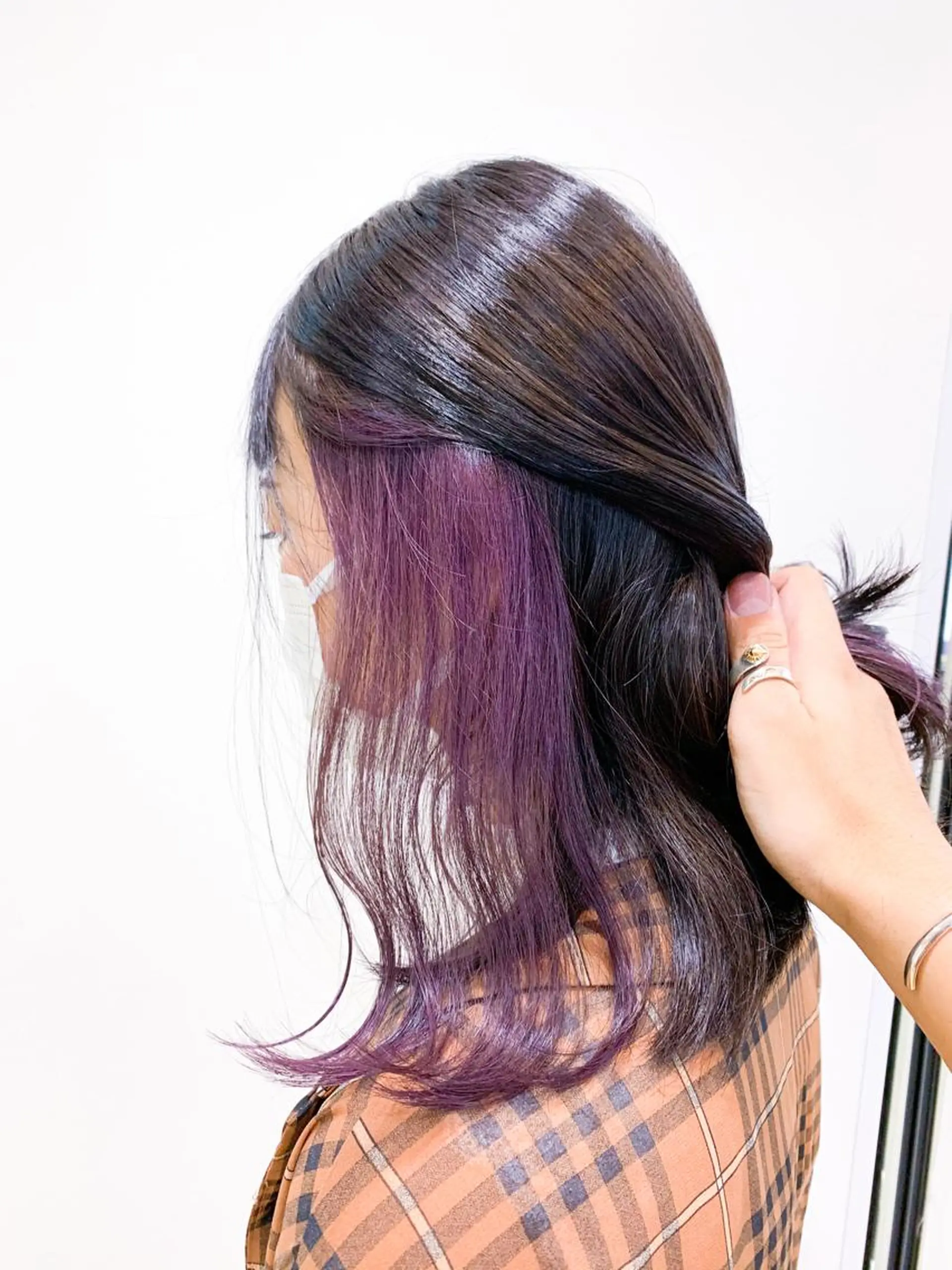 セミロング カラー 縮毛矯正/髪質改善 /韓国風　山川春輝のヘアスタイル