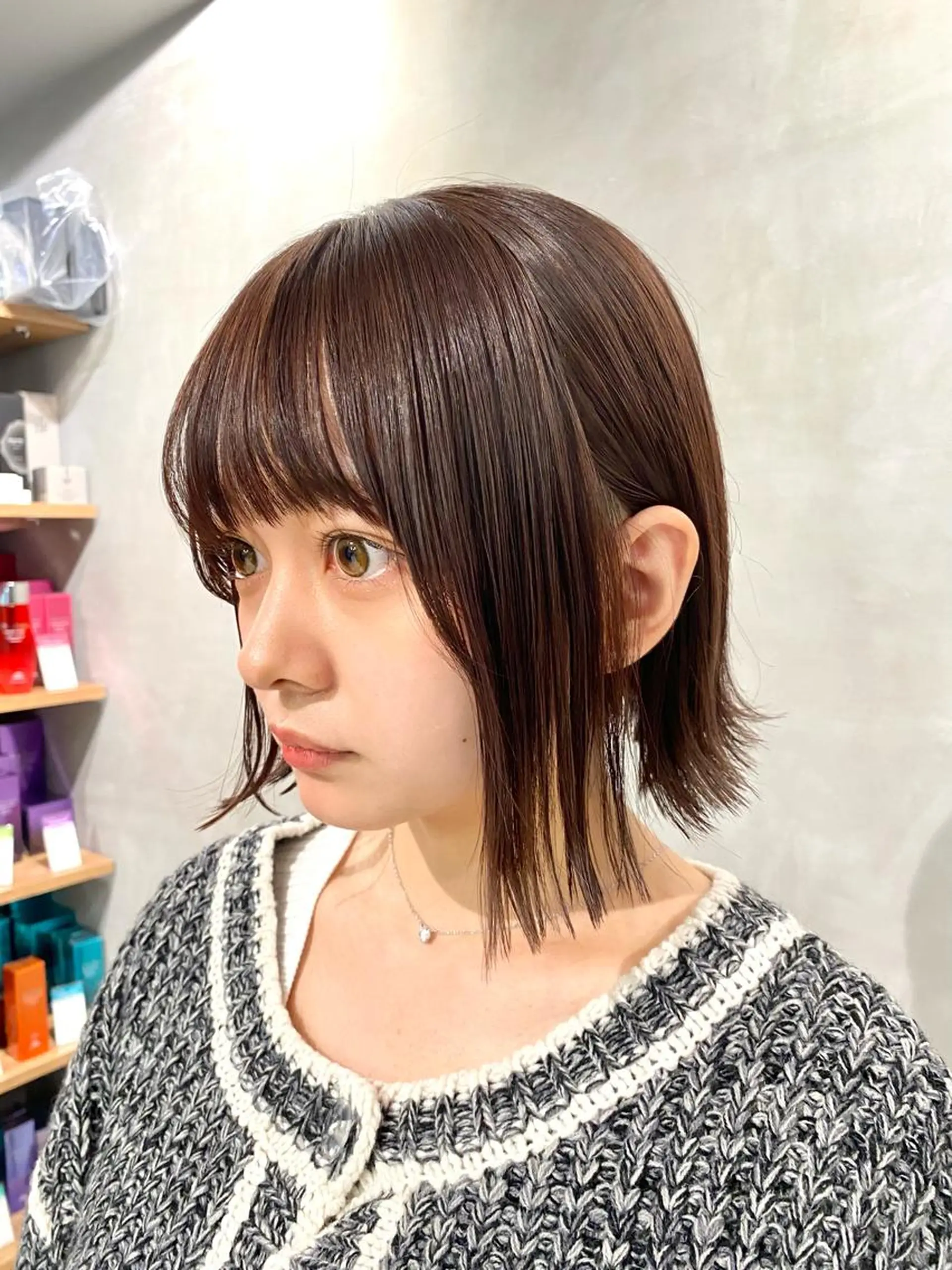 ショート カット ヘアカラー トリートメント 【髪質改善】 梅田　聡のヘアスタイル