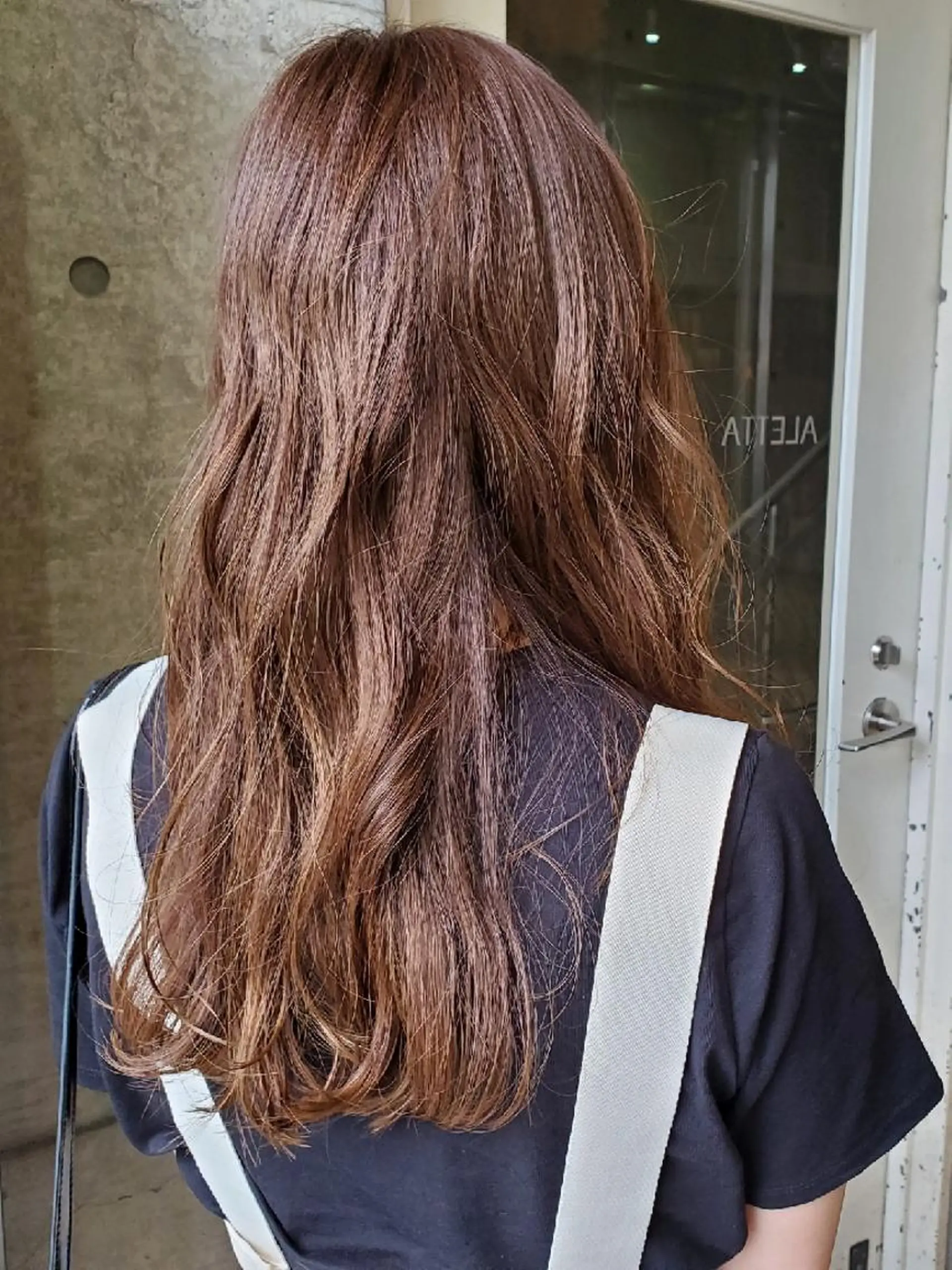 ロング ロング カット パーマ フリーランス 和田のヘアスタイル