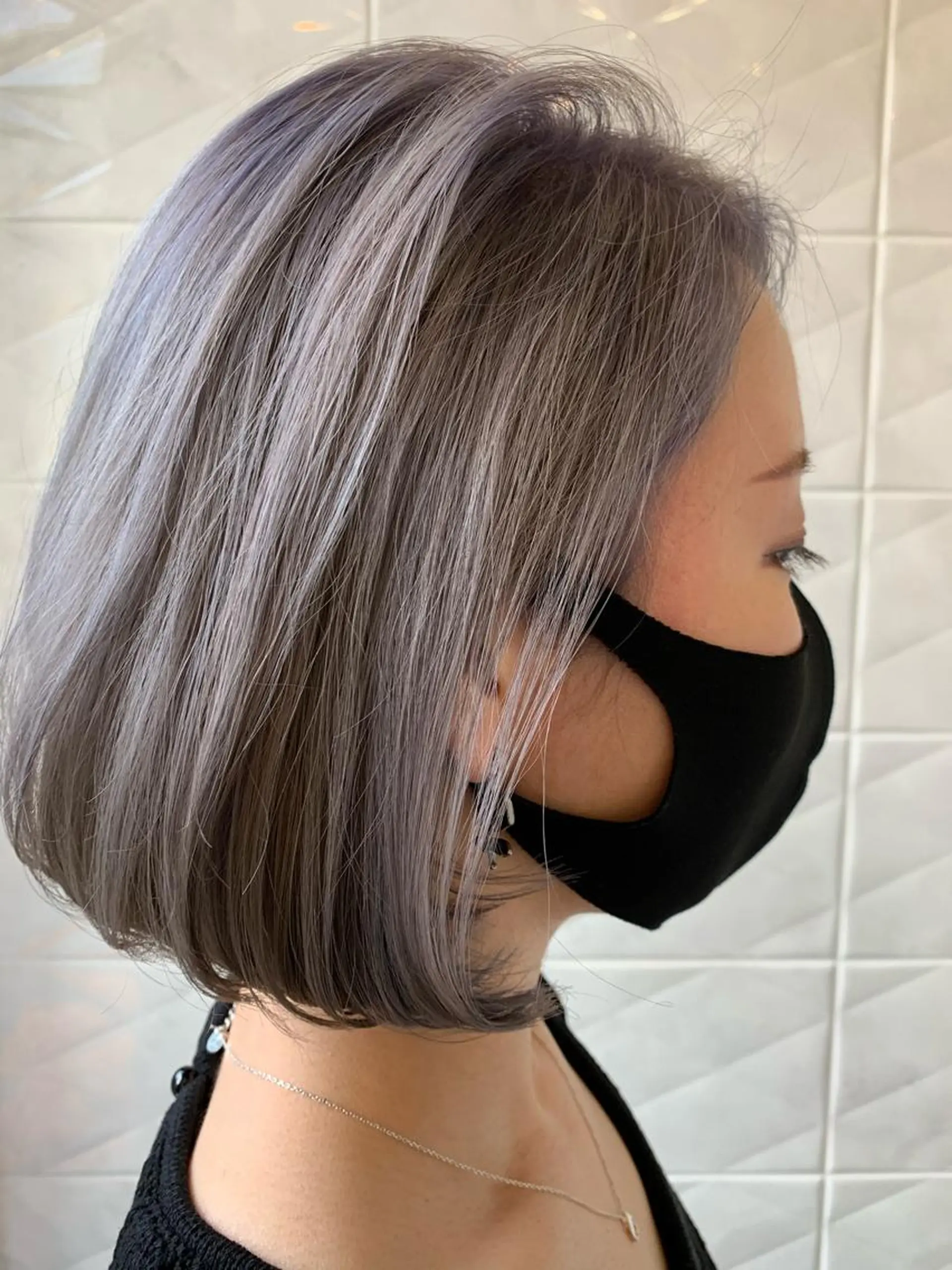 ミディアム LucksiMie ginza 明松のヘアスタイル