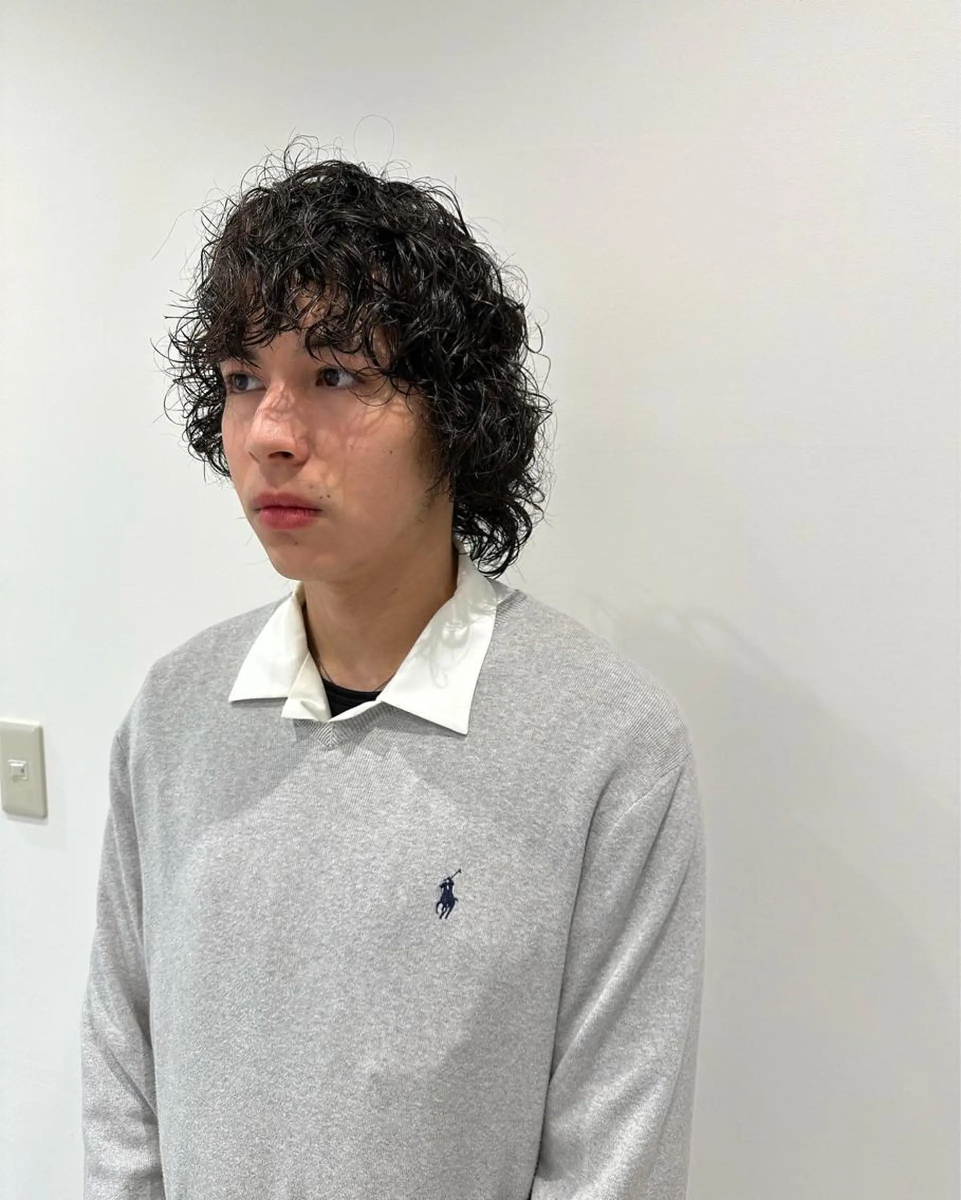 ミディアム パーマ メンズ パーマ/ハイトーン スパイキー/神田正紀のヘアスタイル