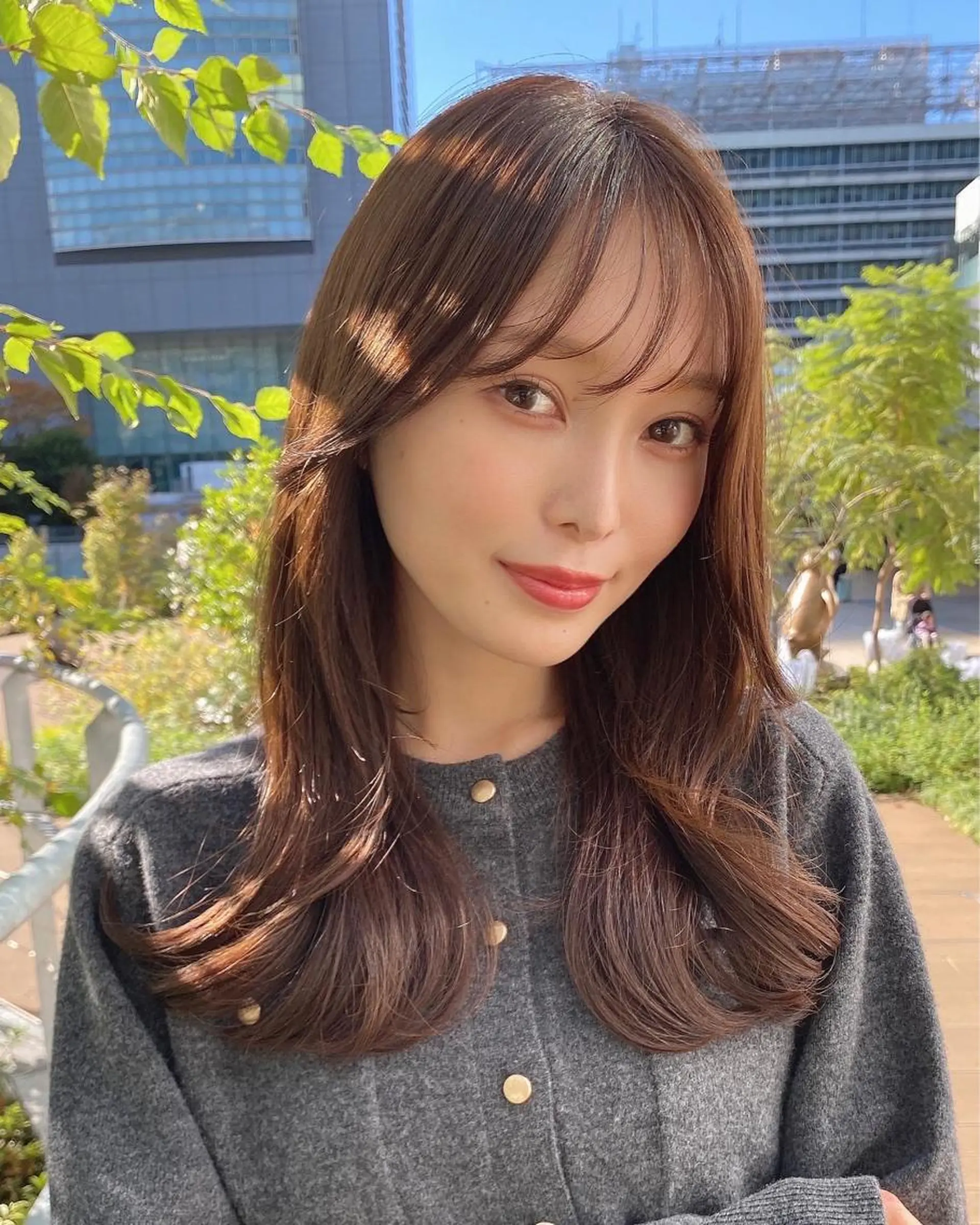 ロング くびれヘア 髪質改善 レイヤーカット ロング シースルーバング 🧡くびれヘア/前髪 顔周り🧡久原結衣のヘアスタイル