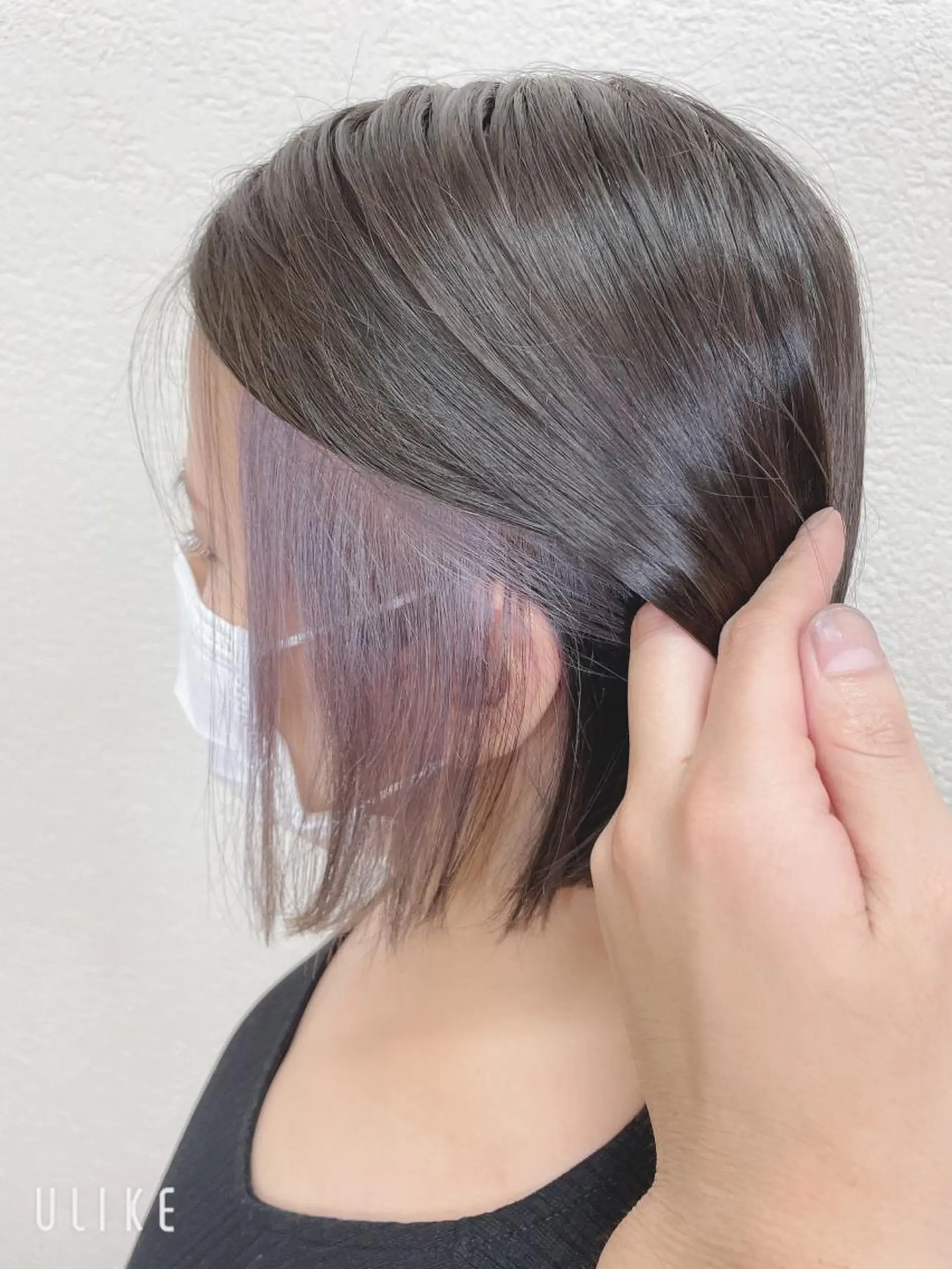 ショート カラー ハイトーンカラー インナーカラー バイオレットカラー カット ヘアカラー ❣️モードケイズ塚口 和田一将のヘアスタイル